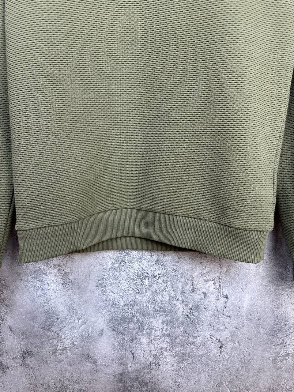 Reiss REISS Khaki Matthew Textured Cotton Blend Jumper Long Sleeve Size US S / EU 44-46 / 1 - 7 Thumbnail
