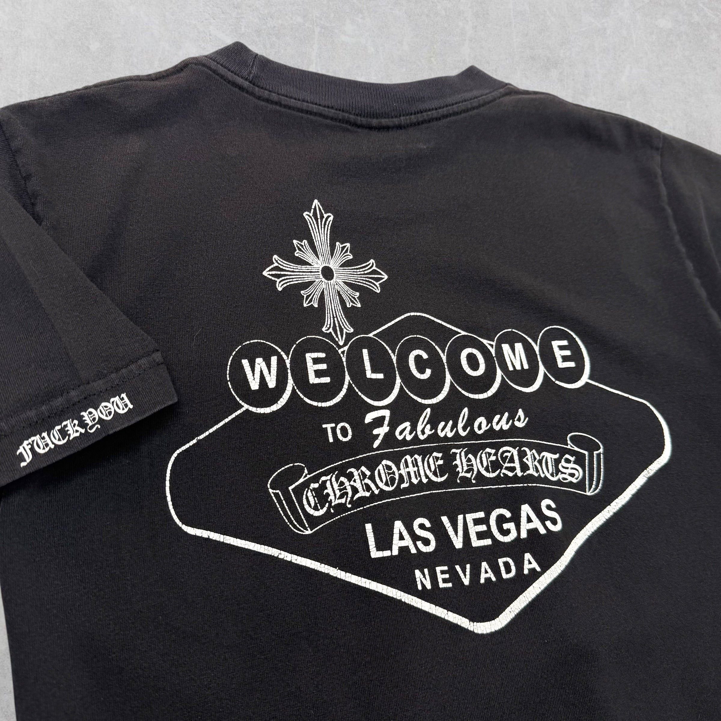 Chrome Hearts Vintage Chrome Hearts Black Welcome to Vegas Tee S Size US S / EU 44-46 / 1 - 4 Thumbnail