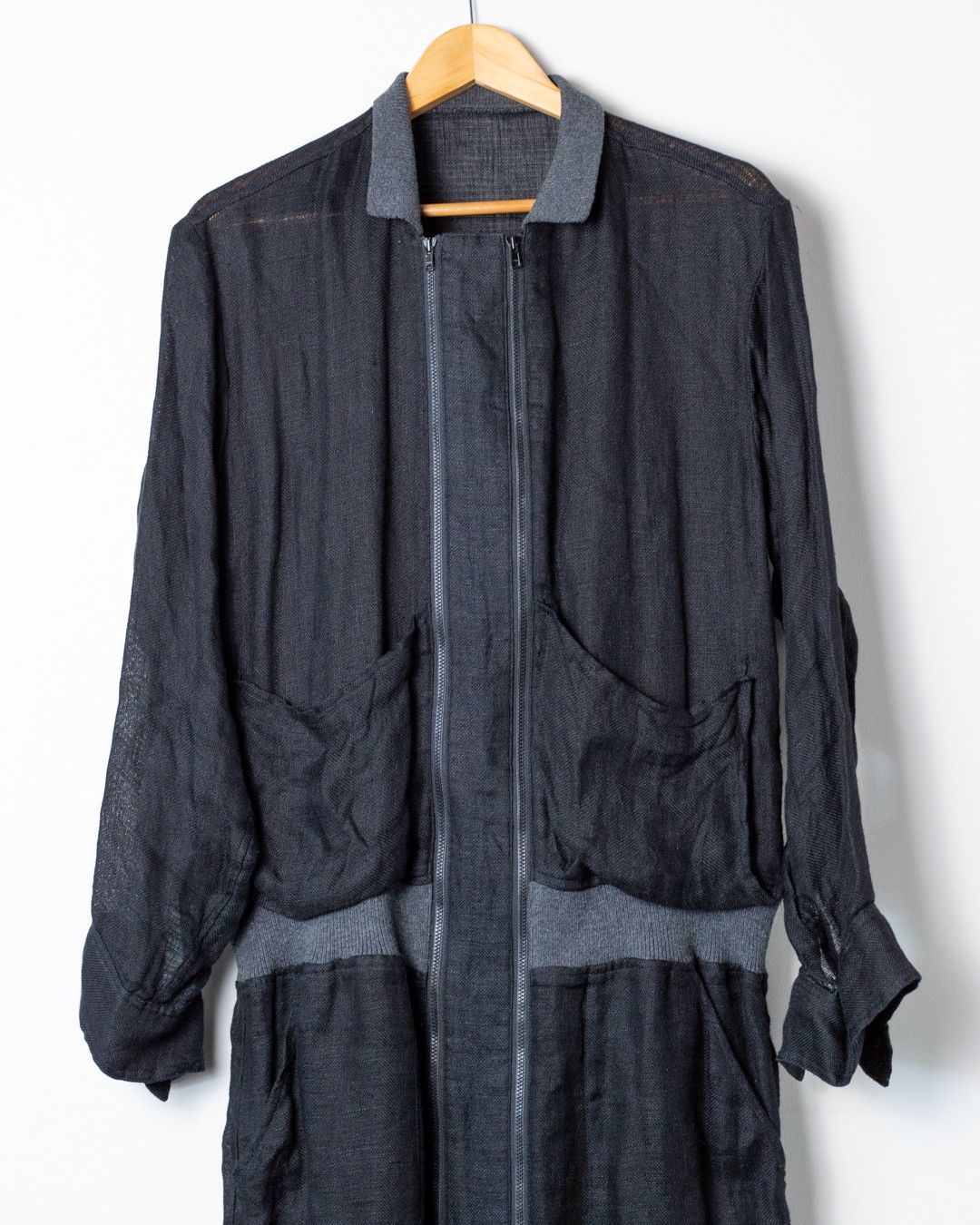 Yohji Yamamoto SS18 MAINLINE LINEN COAT Size US L / EU 52-54 / 3 - 3 Thumbnail