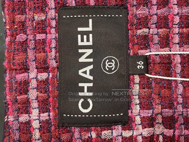 Chanel Chanel 23-year-old dark blue graffiti logo jacket Size XXS / US 00 / IT 34 - 3 Thumbnail