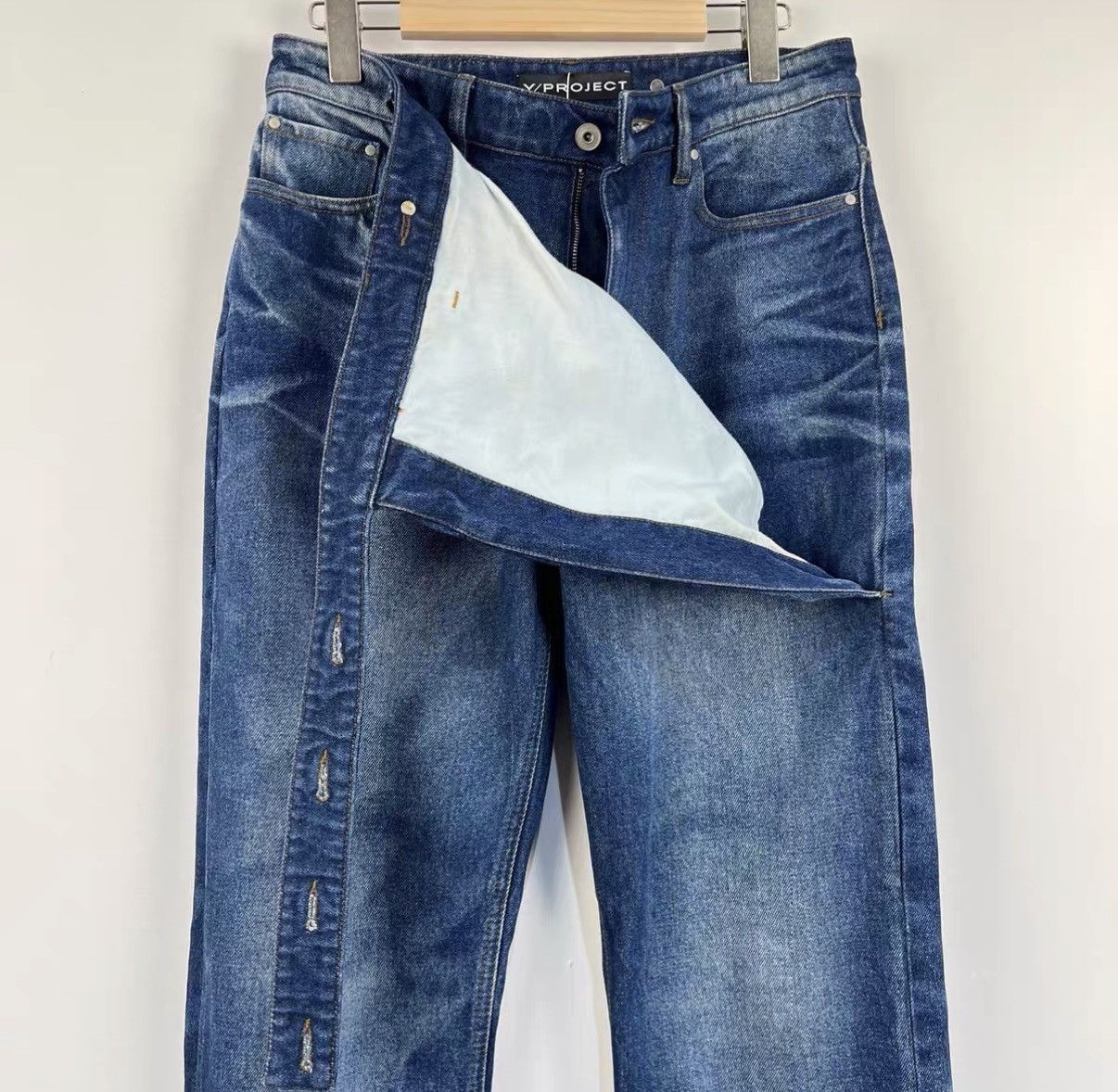 Y/Project Y/PROJECT Washed Jeans J42 Size 29" - 4 Thumbnail