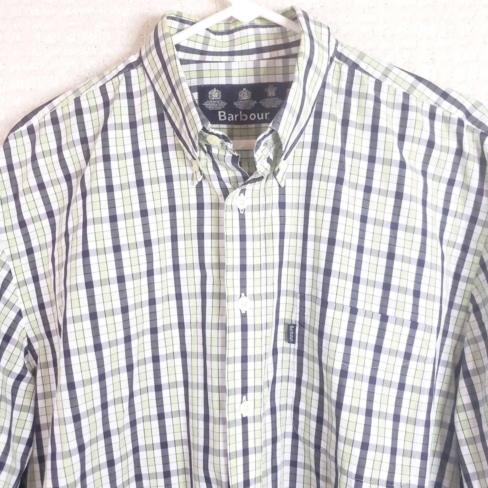 Barbour Barbour Shirt Men L Green Blue Multicolor Plaid Long Sleeve Button Front Cotton Size US L / EU 52-54 / 3 - 3 Thumbnail