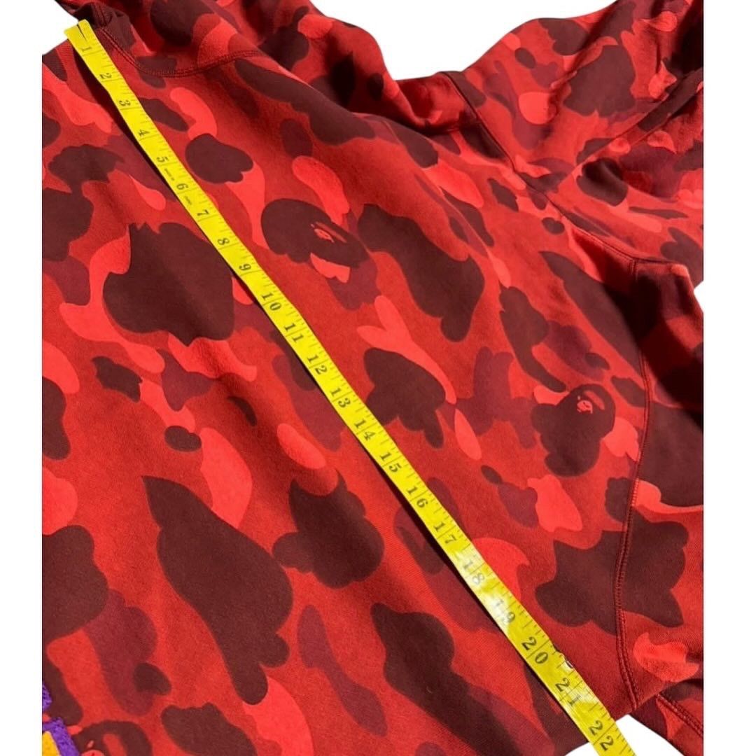 Bape BAPE Shark Embroidery Full zip hoodie Red camo Size US L / EU 52-54 / 3 - 2 Thumbnail
