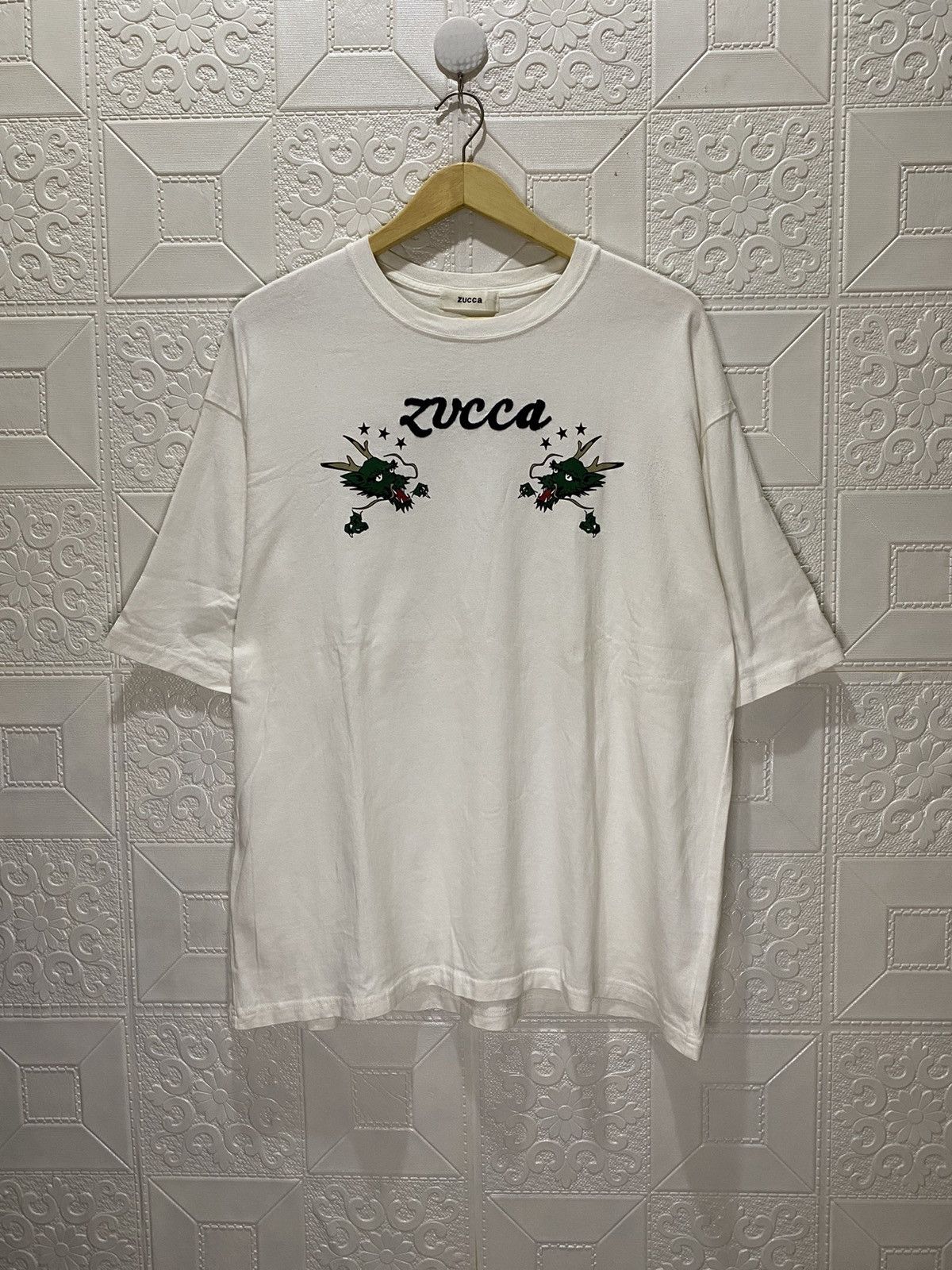 Issey Miyake × Japanese Brand × Zucca Zucca Dragon Embroidery By Issey Miyake Tshirt Size US M / EU 48-50 / 2 - 1 Thumbnail