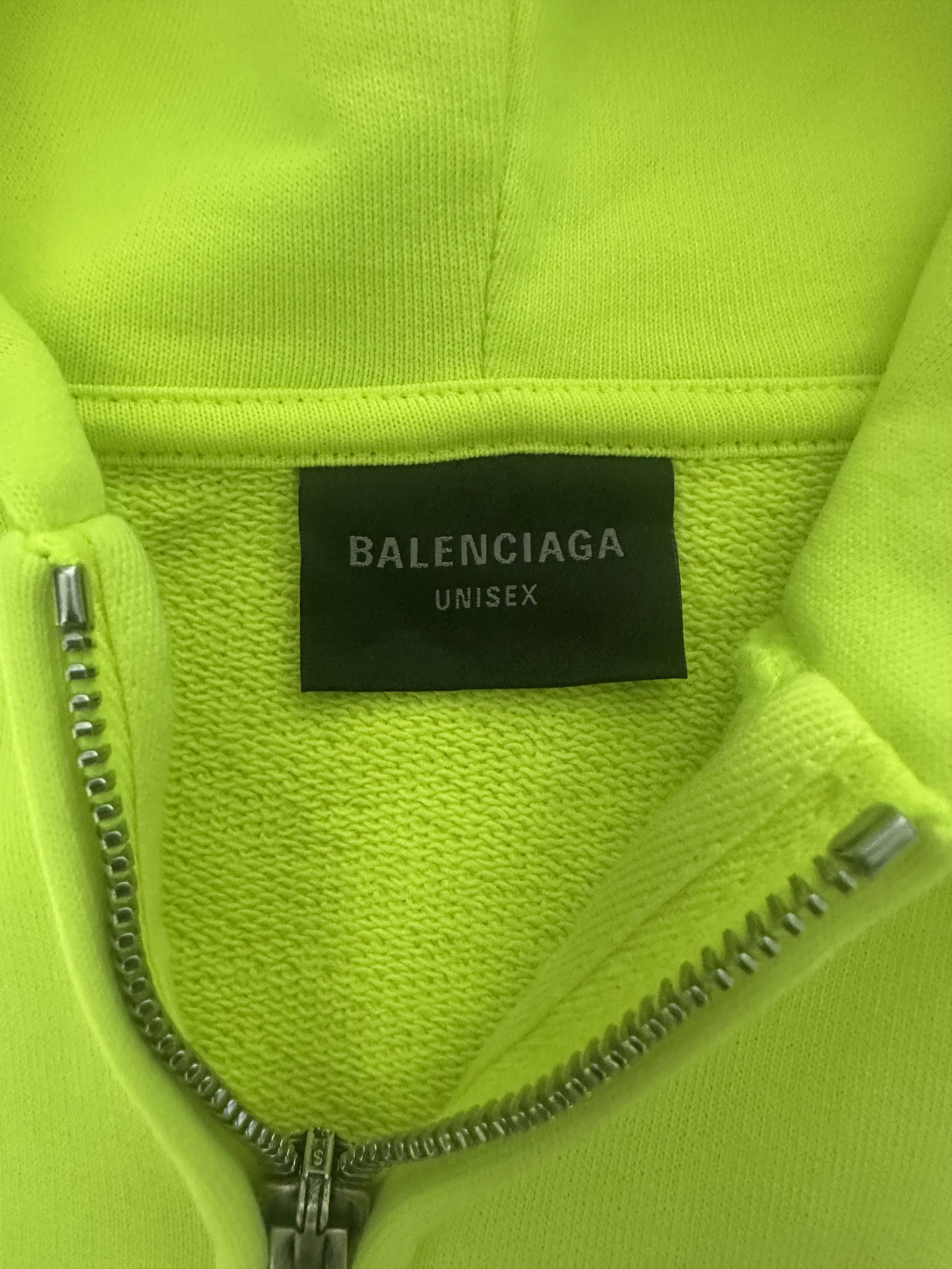 Balenciaga Balenciaga Neon Soccer Zip Up Hoodie Size XL Size US XL / EU 56 / 4 - 3 Thumbnail