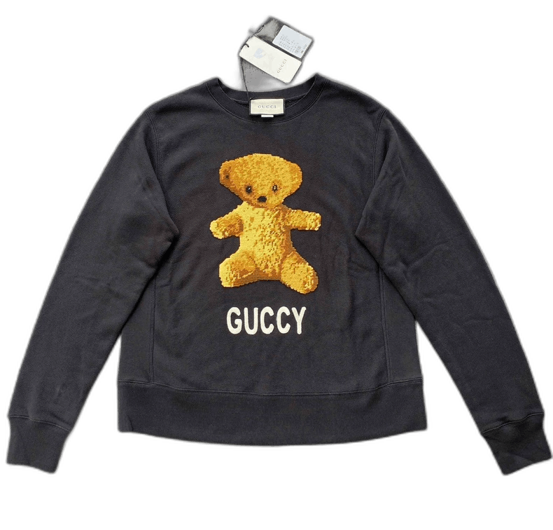Gucci Gucci Embroidered Teddy Bear Cotton Sweatshirt-2505 Size US M / EU 48-50 / 2 - 1 Thumbnail