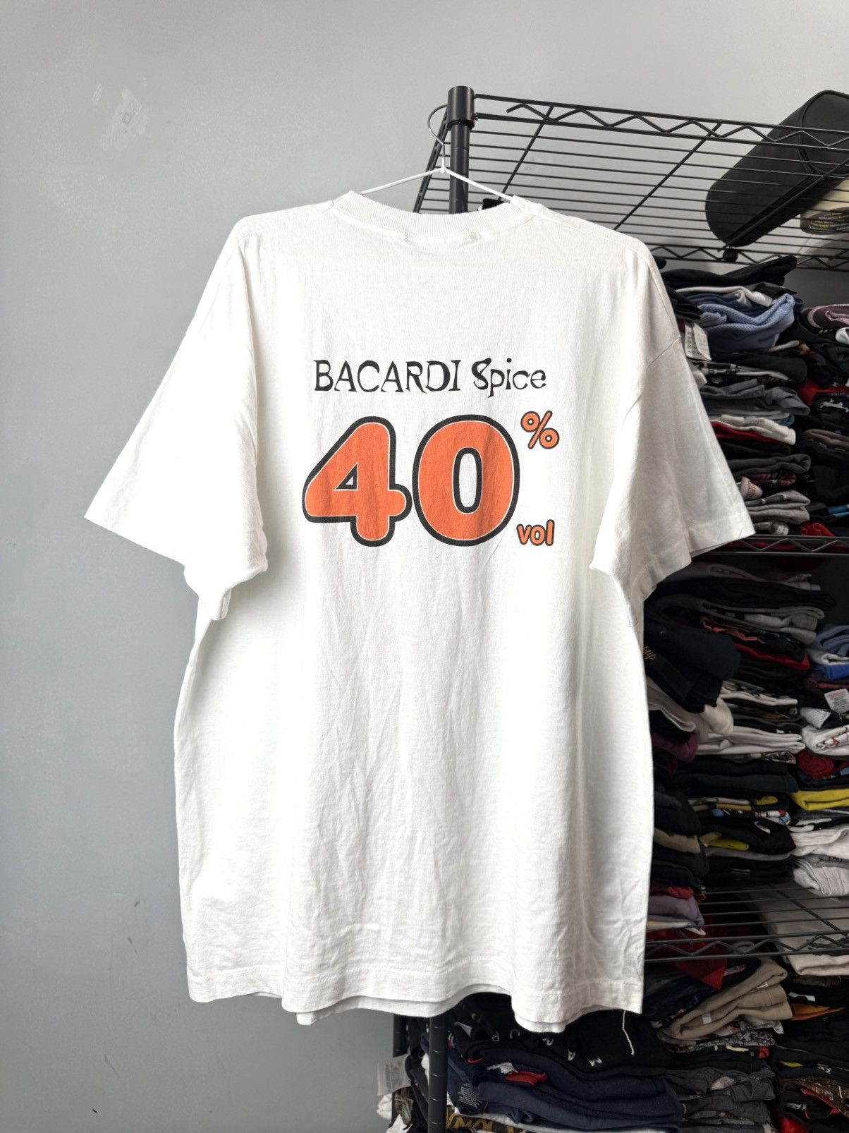 Vintage 90’s Vintage Bacardi Space Alcohol T Shirt Coors Budweiser Size US XL / EU 56 / 4 - 2 Thumbnail