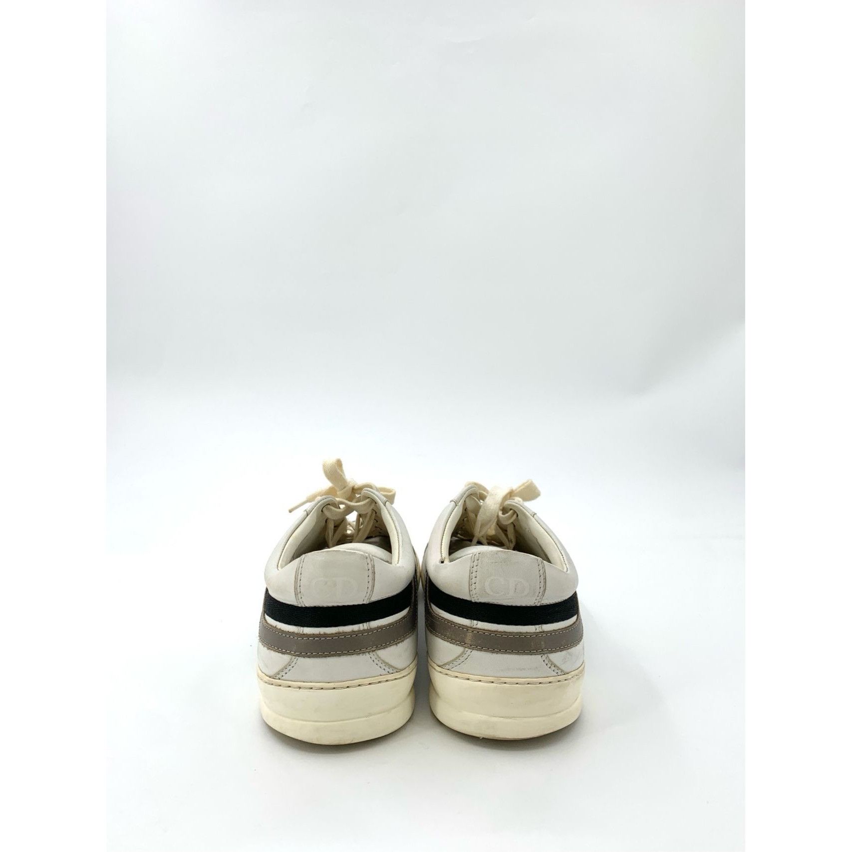 Dior Christian Dior Mens White & Black Leather Sneakers Size US 9.5 / EU 42-43 - 4 Thumbnail