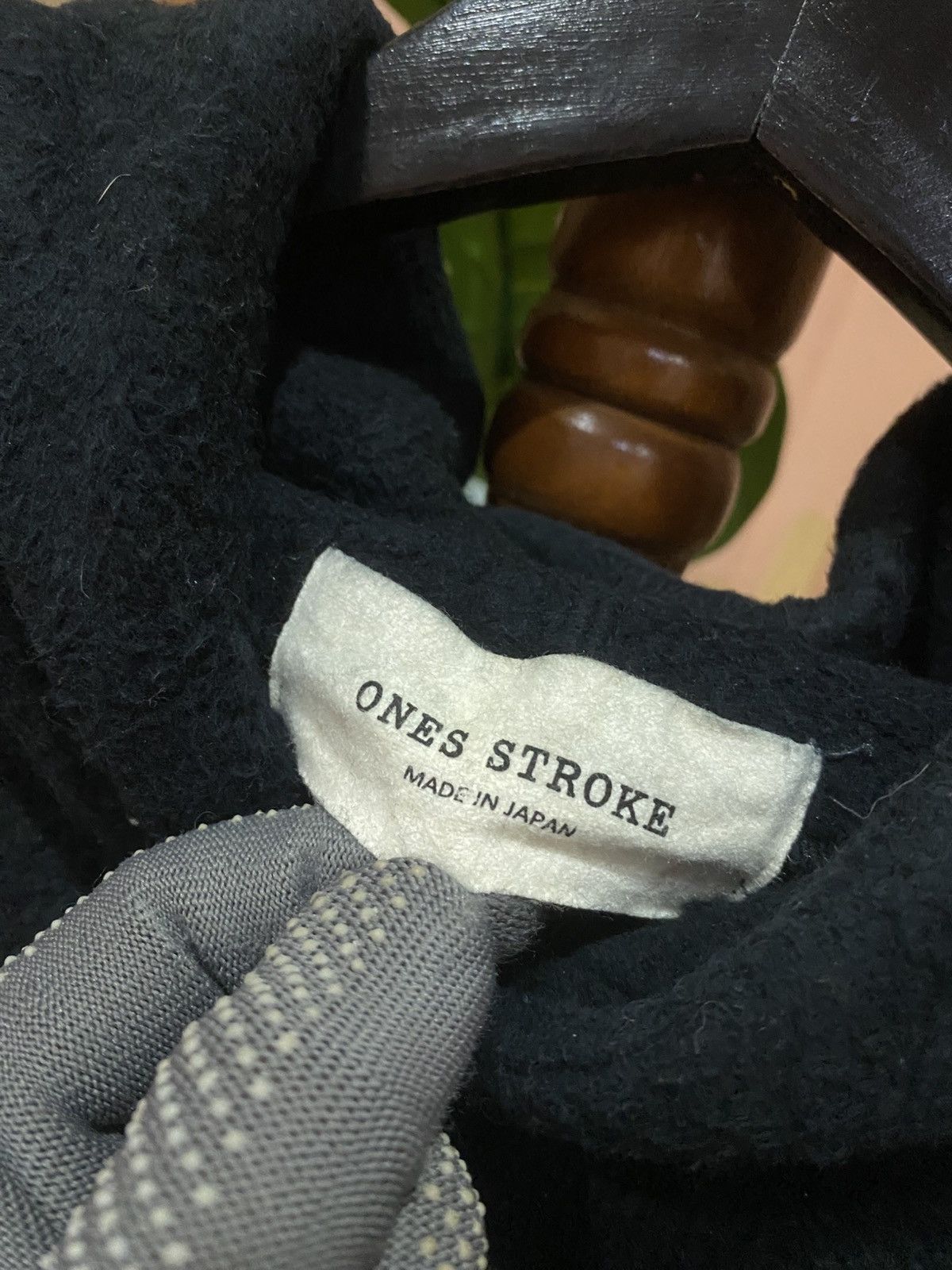ONES STROKE ONES STROKE Made in Japan Black Fleece Hoodie – Minimalist Size US M / EU 48-50 / 2 - 3 Thumbnail