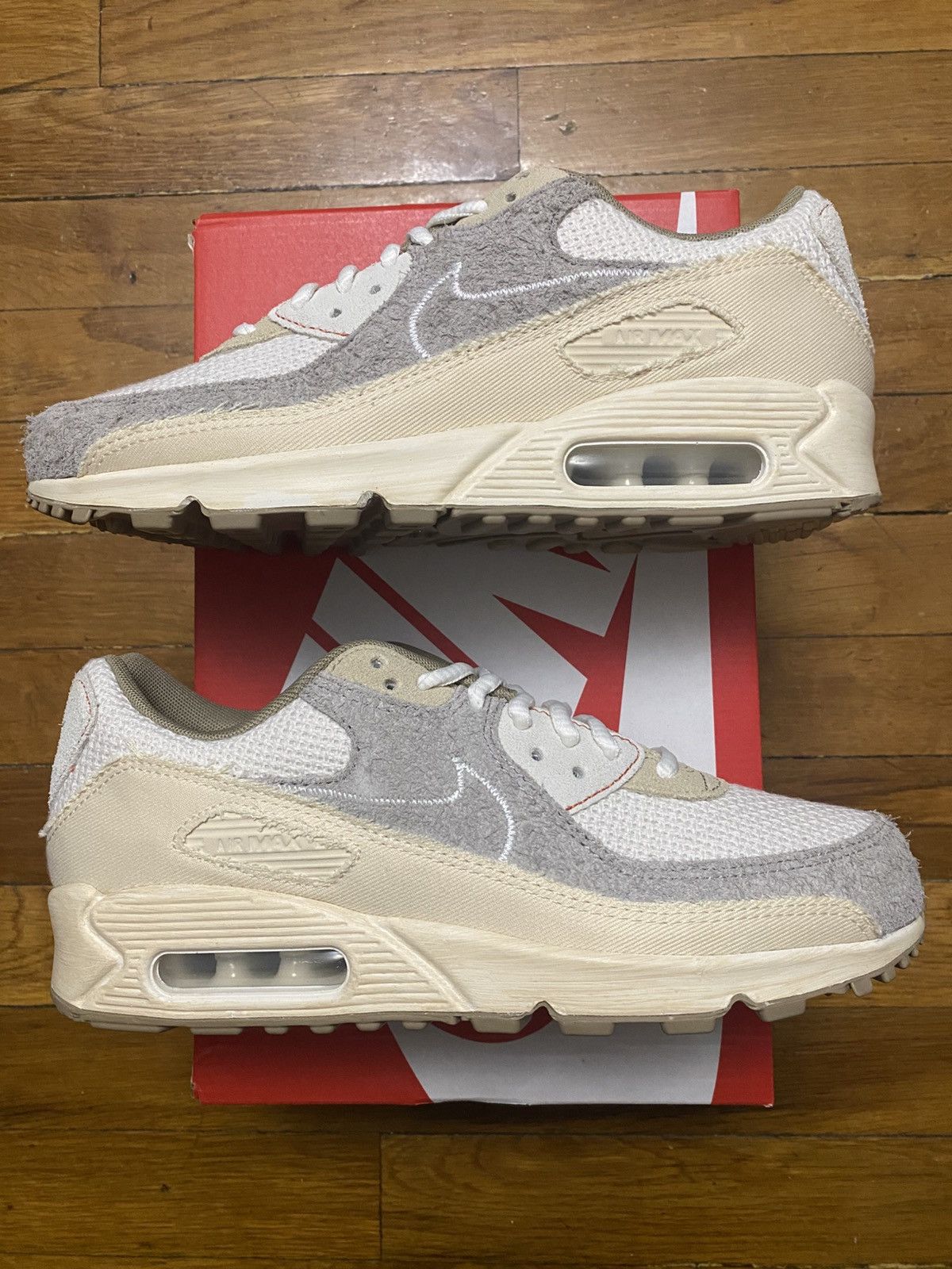 Nike Size 7.5 - Air Max 90 Premium Muslin Sail Pale Ivory Men’s Size US 7.5 / EU 40-41 - 2 Thumbnail
