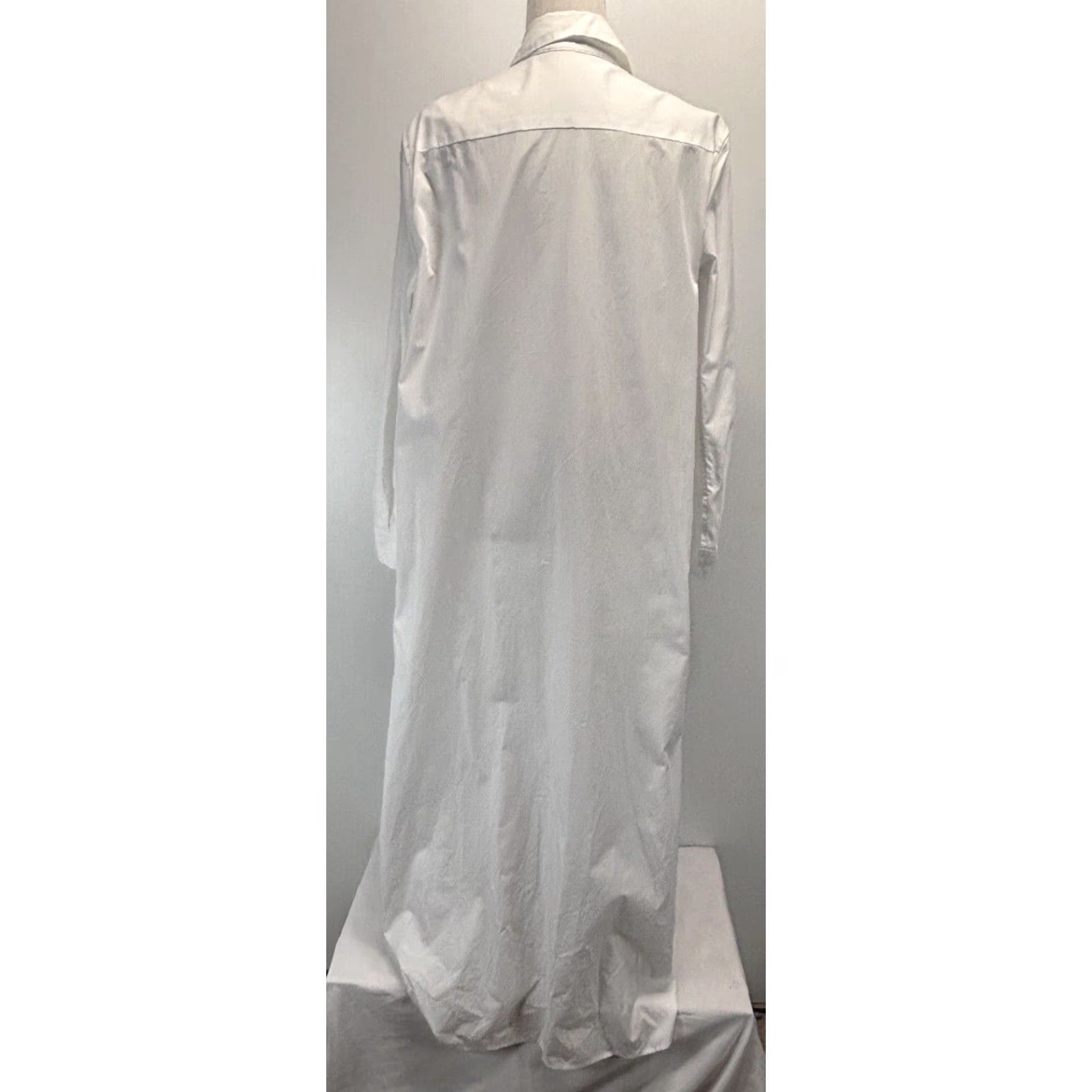 Rosetta Getty VINTAGE Rosetta Getty Long Shirt Dress Sz 12 Women’s White Cotton Classic Casual Size XL / US 12-14 / IT 48-50 - 3 Thumbnail