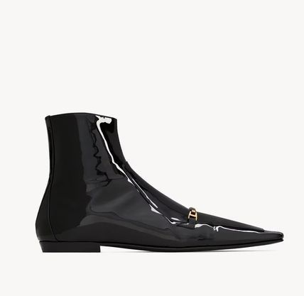 Saint Laurent Paris oc11z0126 800641 Milton Boots in Patent Leather in Black Size US 13 / EU 46 - 1 Thumbnail