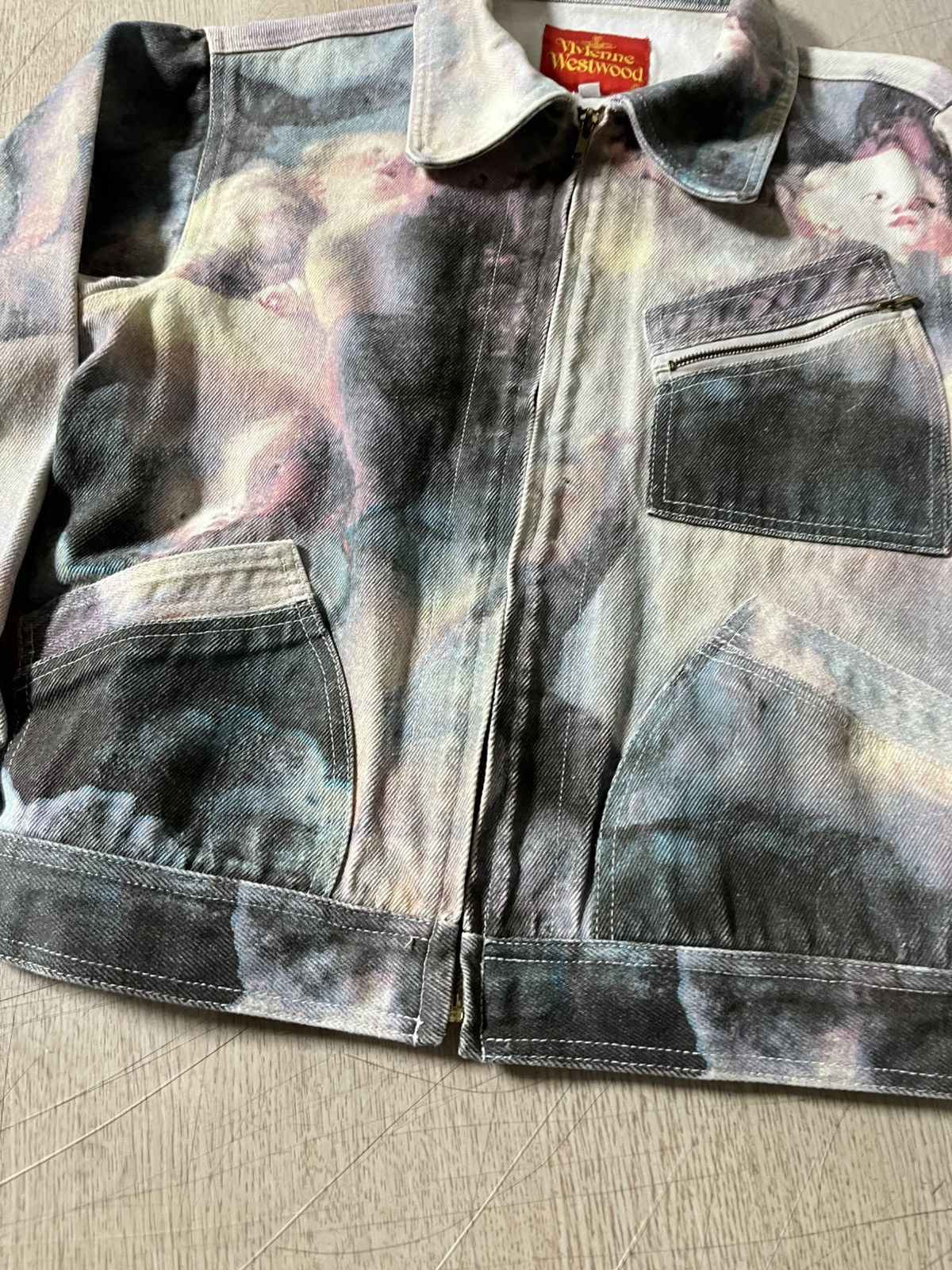 Vivienne Westwood S Vivienne Westwood 90s Swarm Of Cupids Putti Denim Jacket Size S / US 4 / IT 40 - 3 Thumbnail