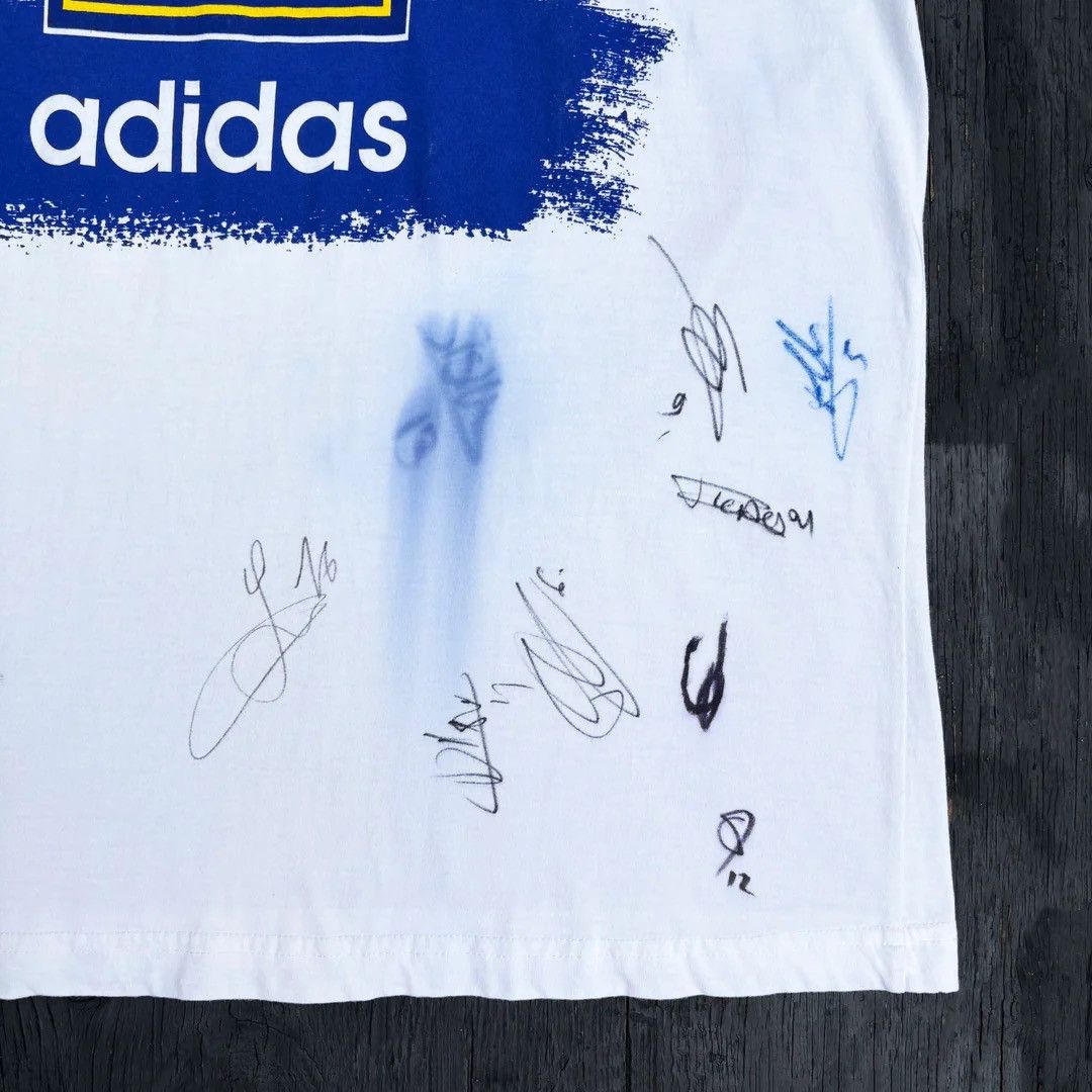 Adidas Adidas World Cup France 1990s Vintage Players Signed T-Shirt Size US XL / EU 56 / 4 - 2 Thumbnail