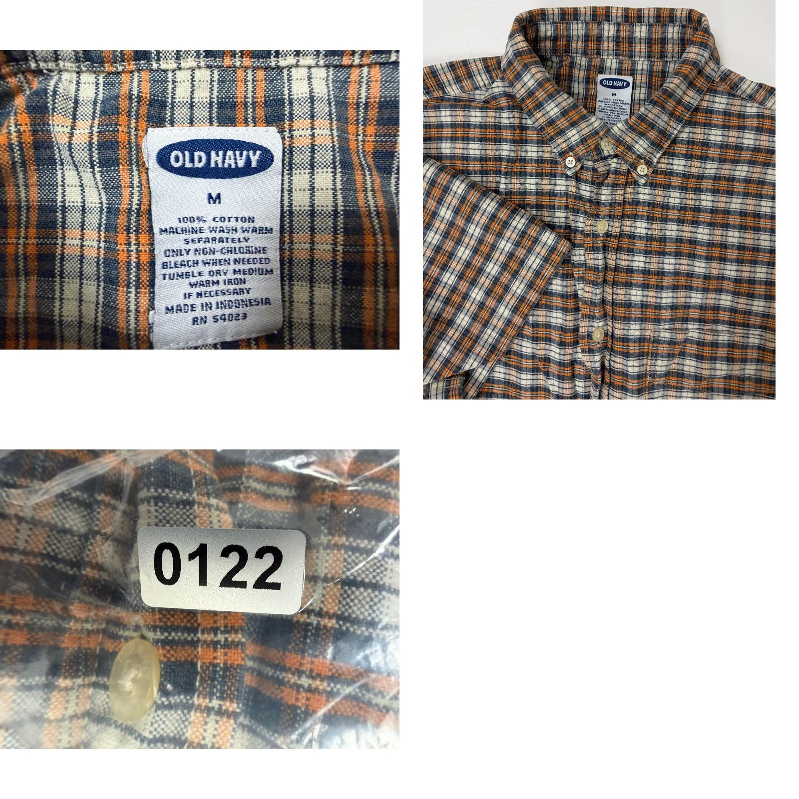 Old Navy VINTAGE Old Navy Oxford Shirt Men M Blue Plaid Button-Up Collar-Down 90s Everyday Size US M / EU 48-50 / 2 - 9 Thumbnail