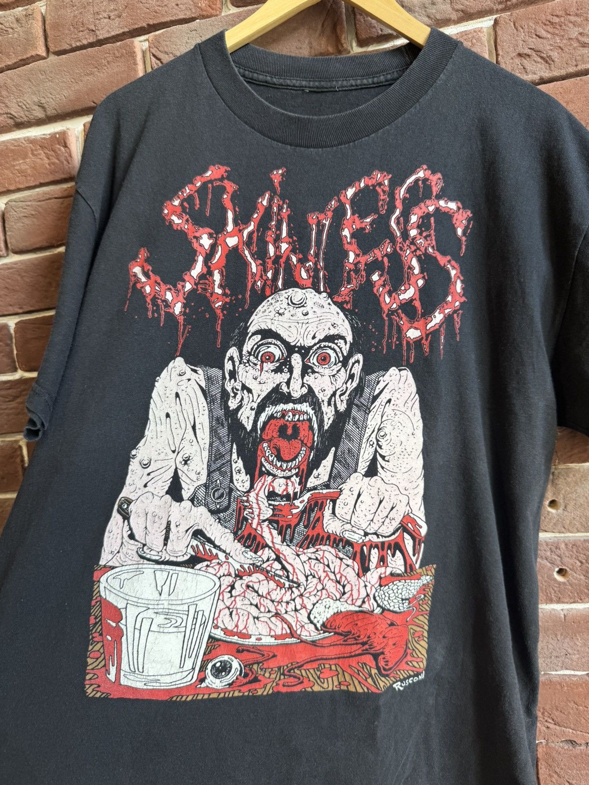 Band Tees 98 Vintage Skinless Milk and Innard 90s Death Metal Bandztee Size US L / EU 52-54 / 3 - 4 Thumbnail