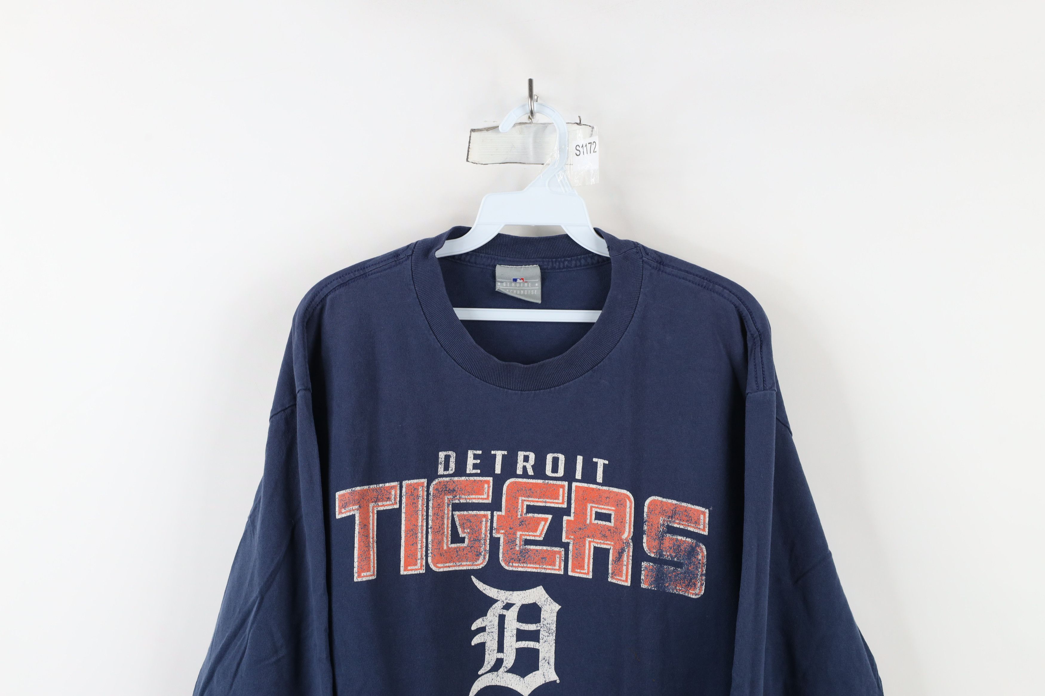 Vintage Vintage D Detroit Tigers Baseball Long Sleeve T-Shirt Size US L / EU 52-54 / 3 - 2 Thumbnail