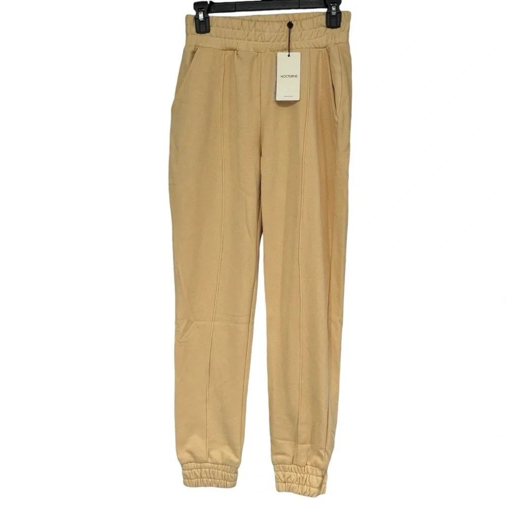 NOCTURNE NOCTURNE KNITTED JOGGING COMFY LOUNGEWEAR PANTS Size 26" / US 2 / IT 38 - 5 Thumbnail