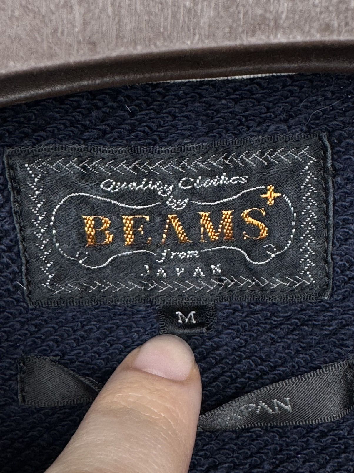 Beams Japan Beams made in Japan blue terry Henley faded tee shirt Size US M / EU 48-50 / 2 - 12 Thumbnail