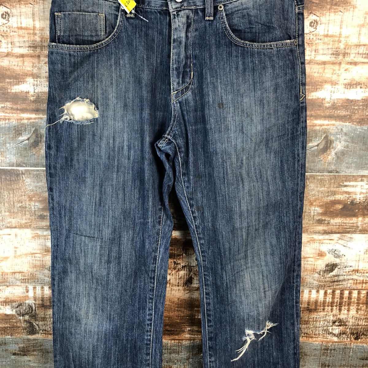 Seven 7 DL Seven 7 Blue Distressed Denim Pants #C204 Size US 32 / EU 48 - 5 Thumbnail