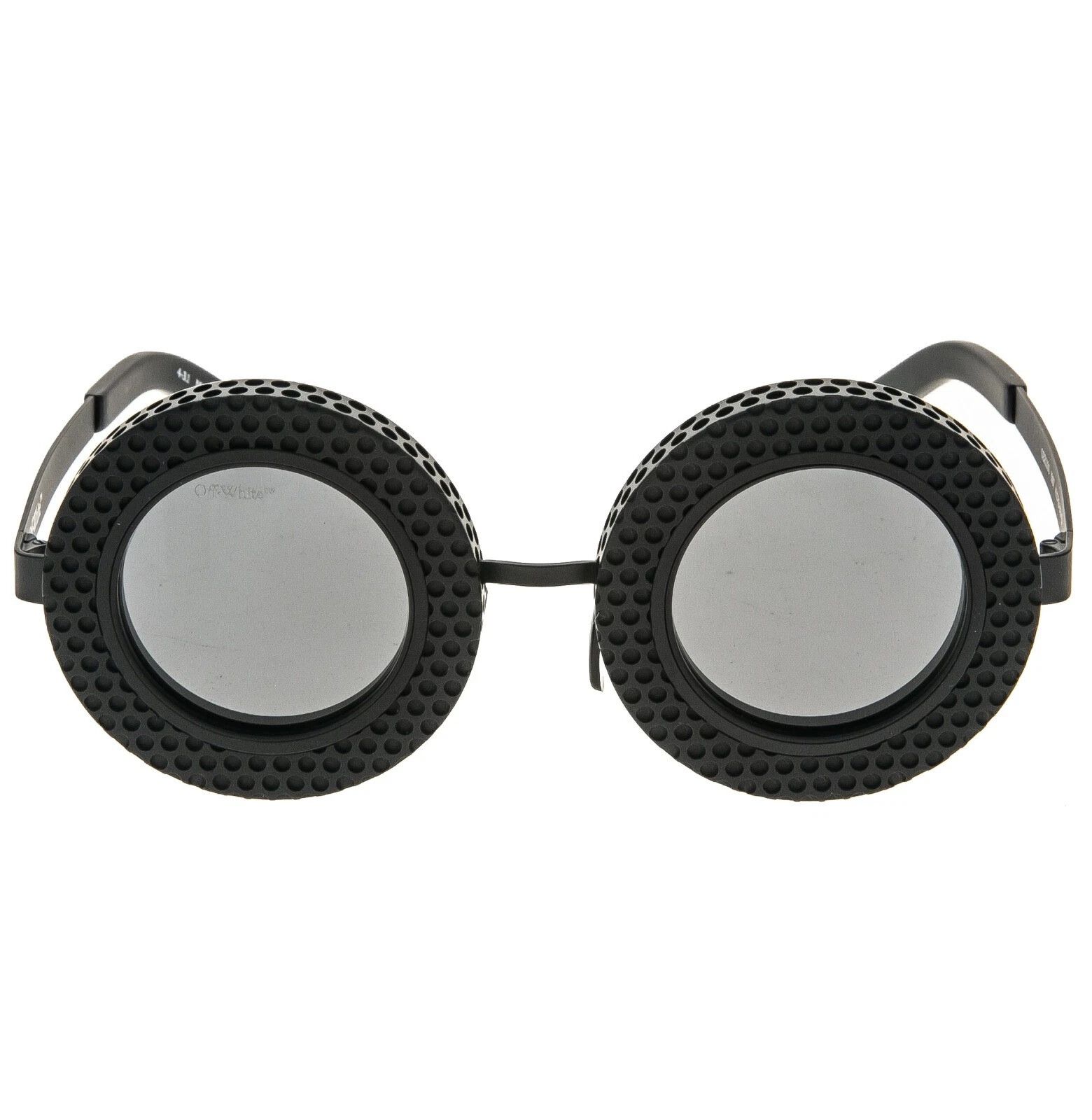Off-White OFF-WHITE 100 OERI100 Black CHICAGO Round Bold Sunglasses Size ONE SIZE - 5 Thumbnail