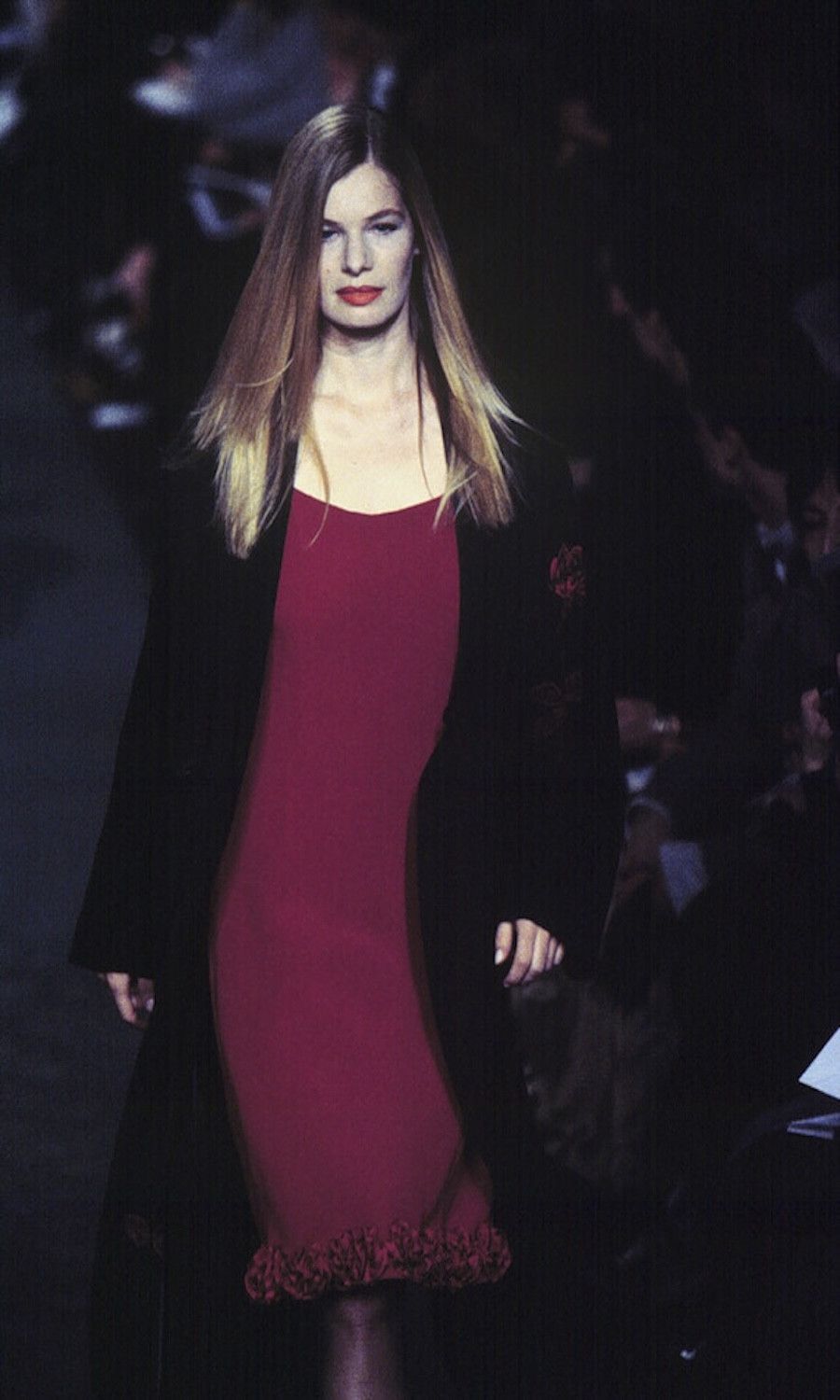 Dries Van Noten Dries Van Noten Vintage Fall 1999 Rose Rosette Trim Dress Size M / US 6-8 / IT 42-44 - 2 Thumbnail