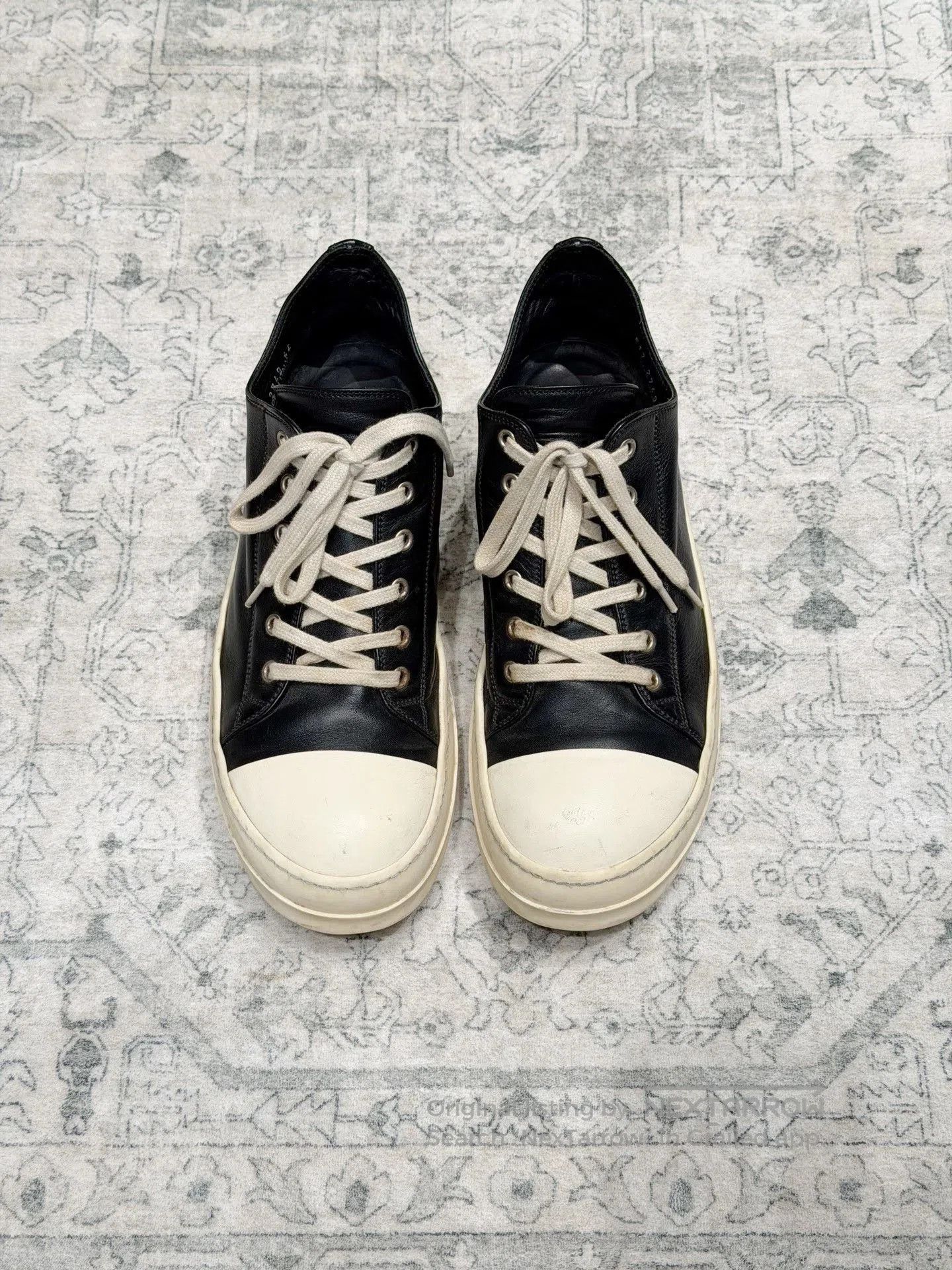 Rick Owens Rick Owens Converse Black White Leather. Size US 9 / EU 42 - 2 Thumbnail