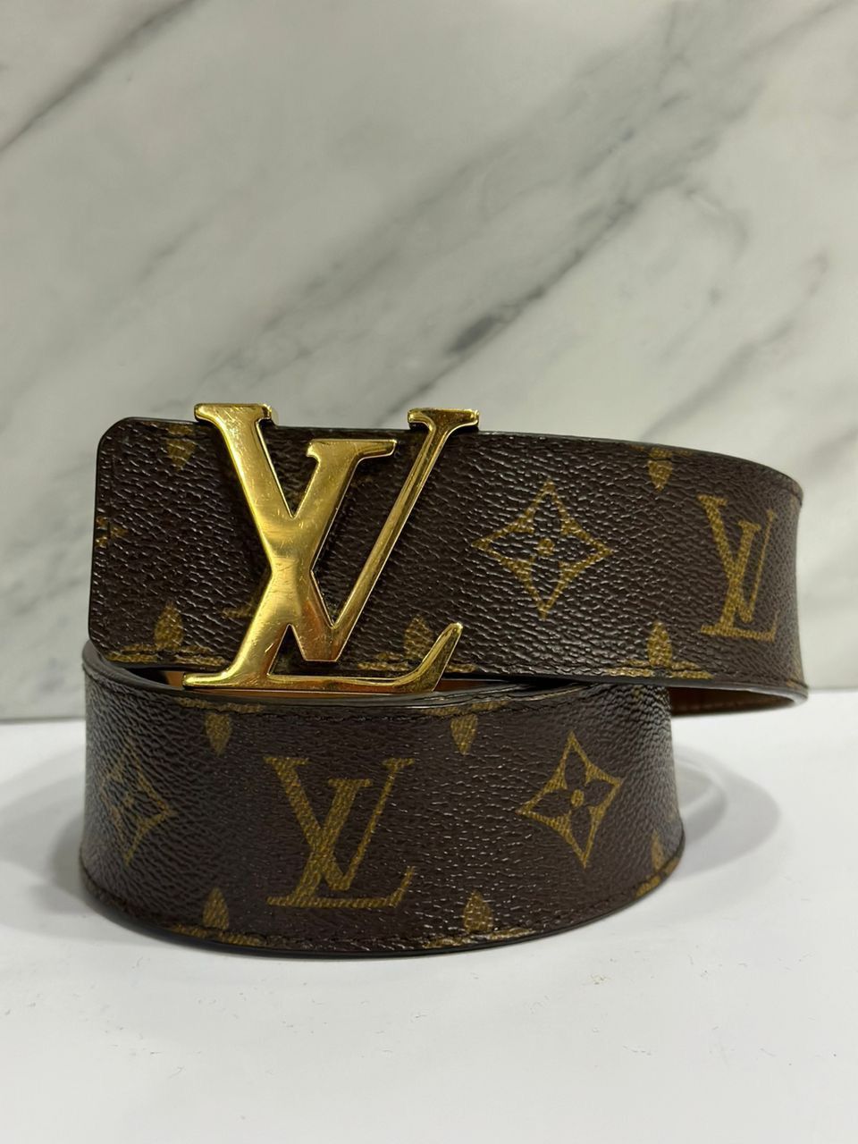 Louis Vuitton Authentic Louis Vuitton Monogram Belt 85/34 DEFECTED Size ONE SIZE - 1 Thumbnail