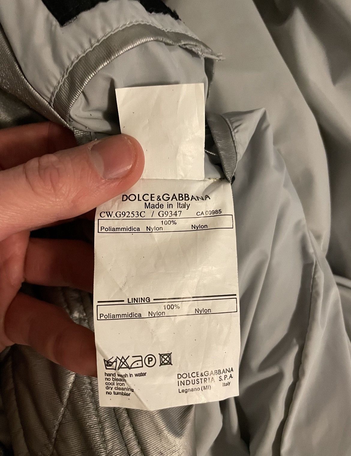 Dolce & Gabbana Dolce & Gabbana Silver Winter Jacket Size US XL / EU 56 / 4 - 13 Thumbnail