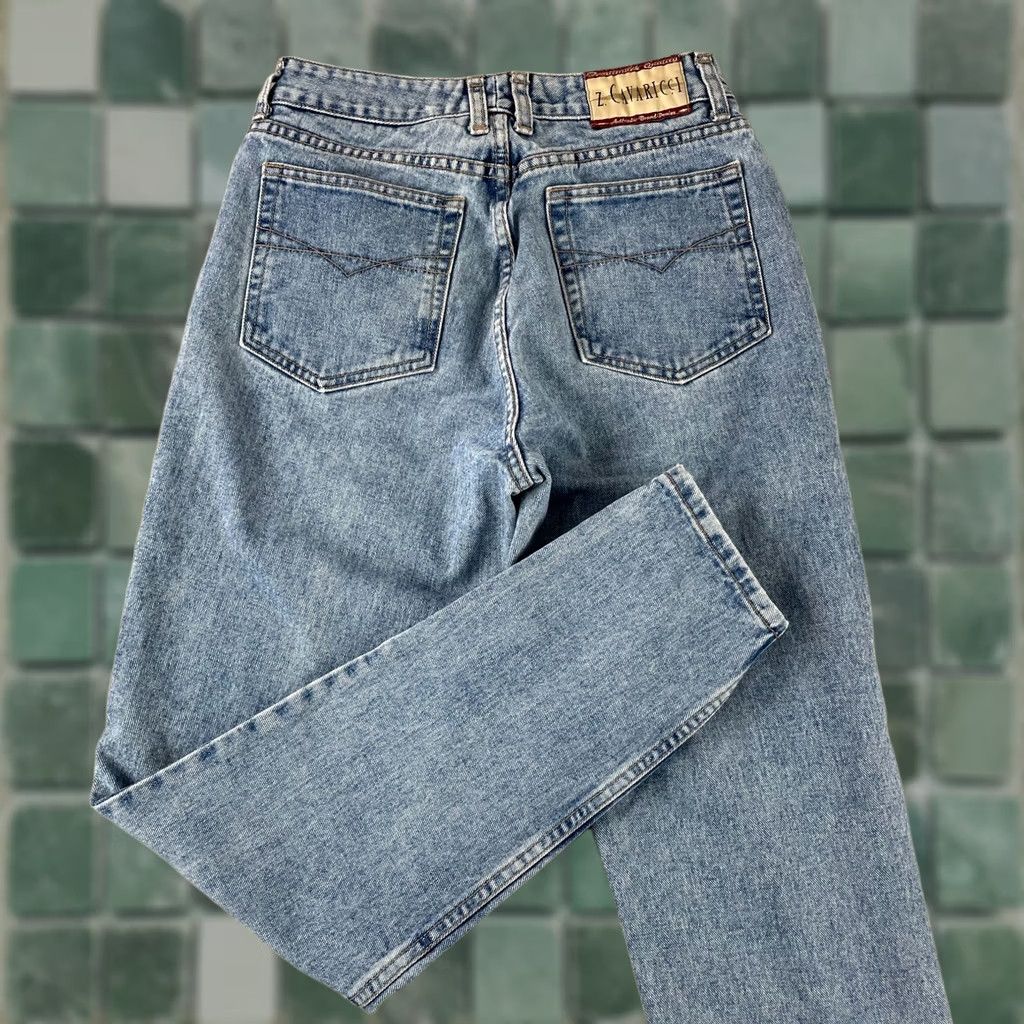 Vintage VINTAGE Z. CAVARICCI Jeans Men 30 Blue Stone Wash Tapered USA Made 28x31 Relaxed Denim 5-Pocket Mens Size US 30 / EU 46 - 1 Thumbnail
