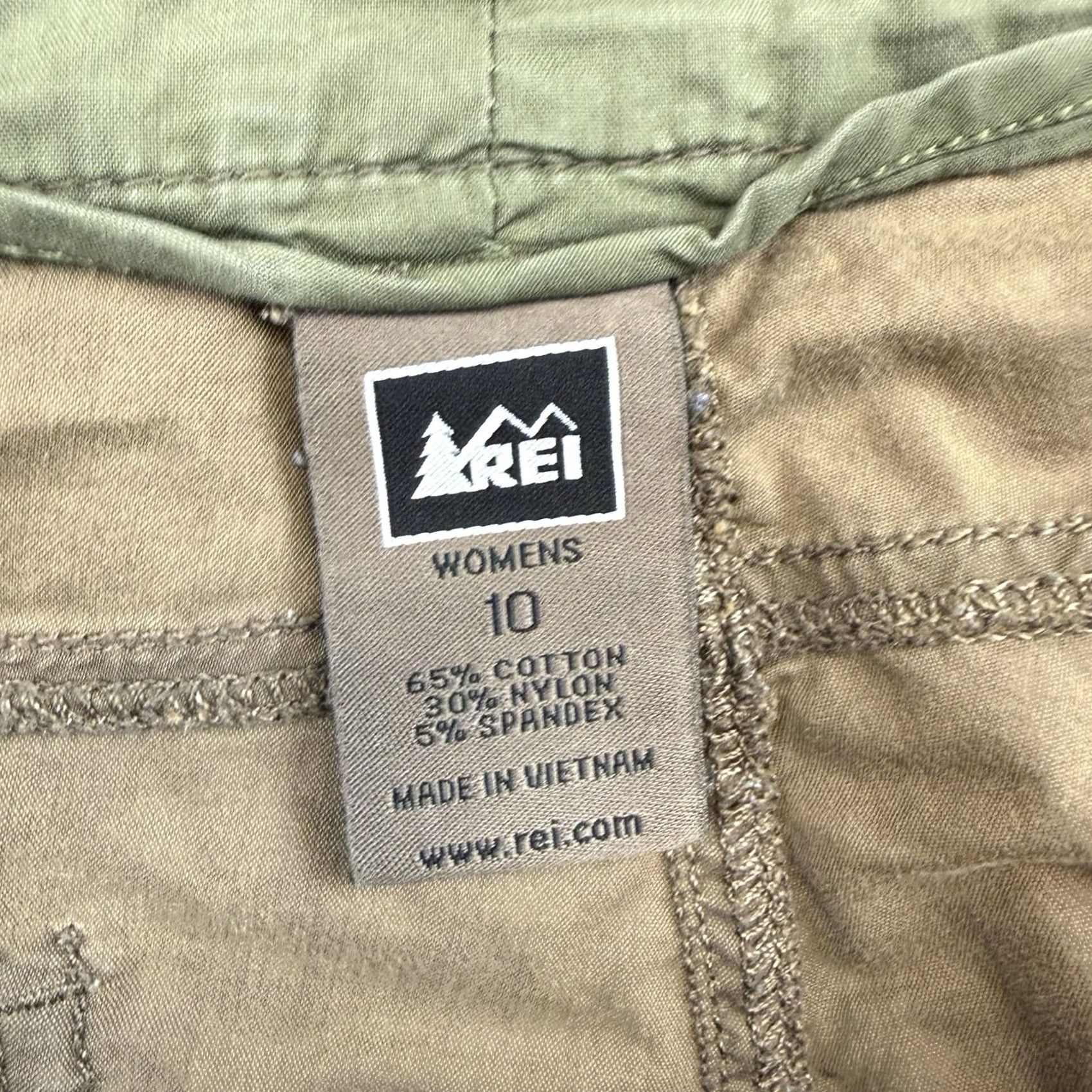 Vintage REI Womens 10 Co-op Willow Roll-Up Pants Brown Outdoors Straight 31" Inseam Womens Size 32" / US 10 / IT 46 - 3 Thumbnail