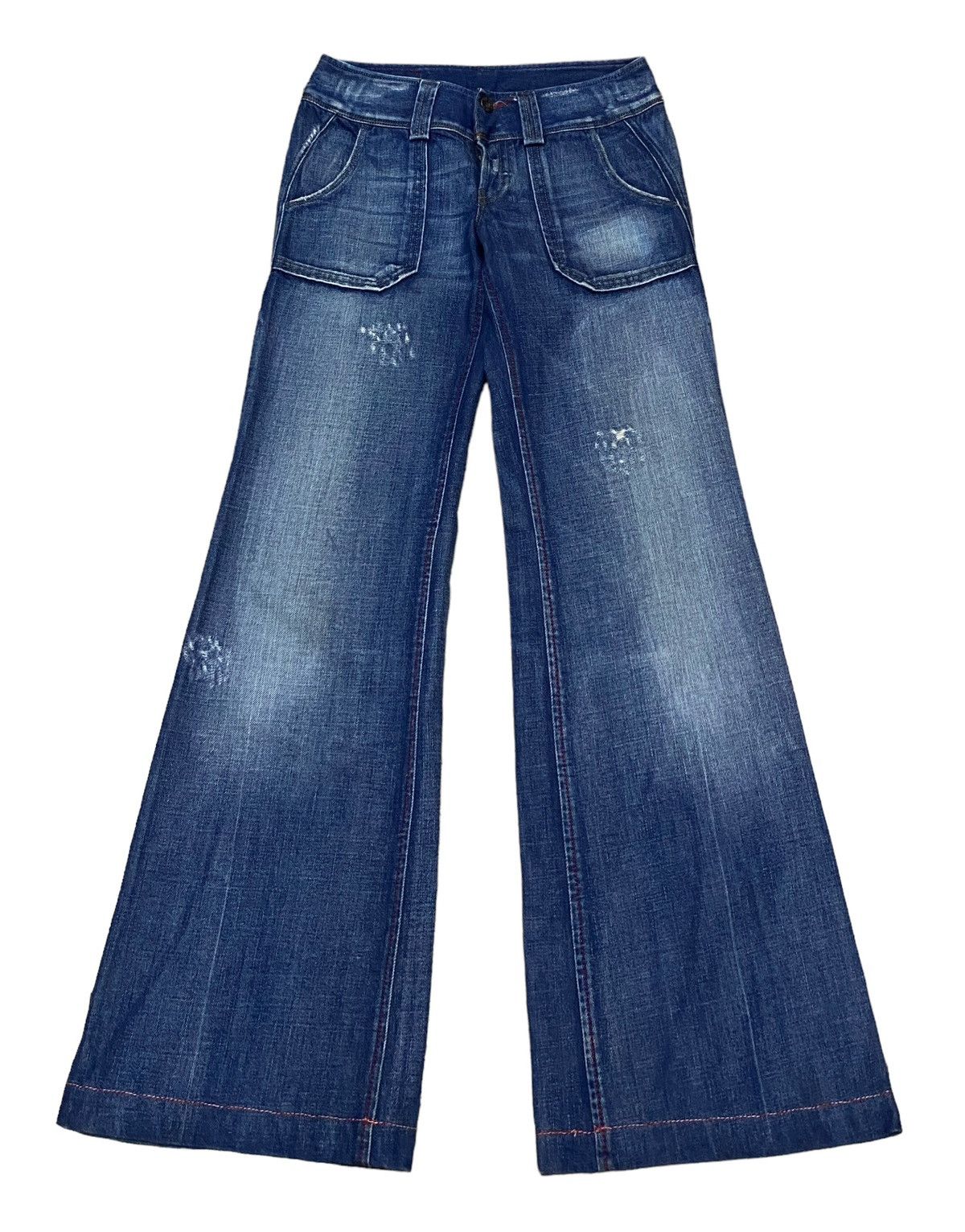 Diesel × If Six Was Nine Rare Design Vintage Brand Diesel Flared Jeans 1990s Size US 26 / EU 42 - 1 Thumbnail