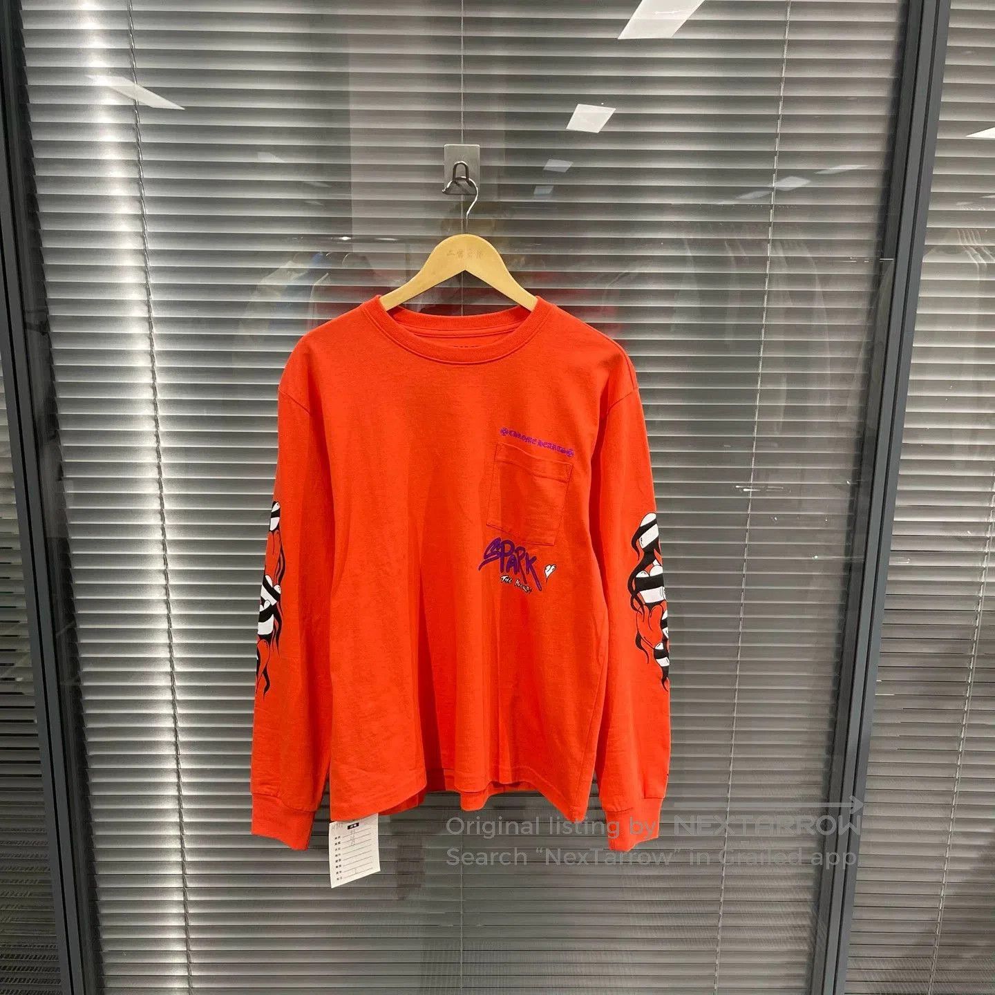 Chrome Hearts Orange Long Sleeve Graphic Shirt. Size US L / EU 52-54 / 3 - 1 Thumbnail