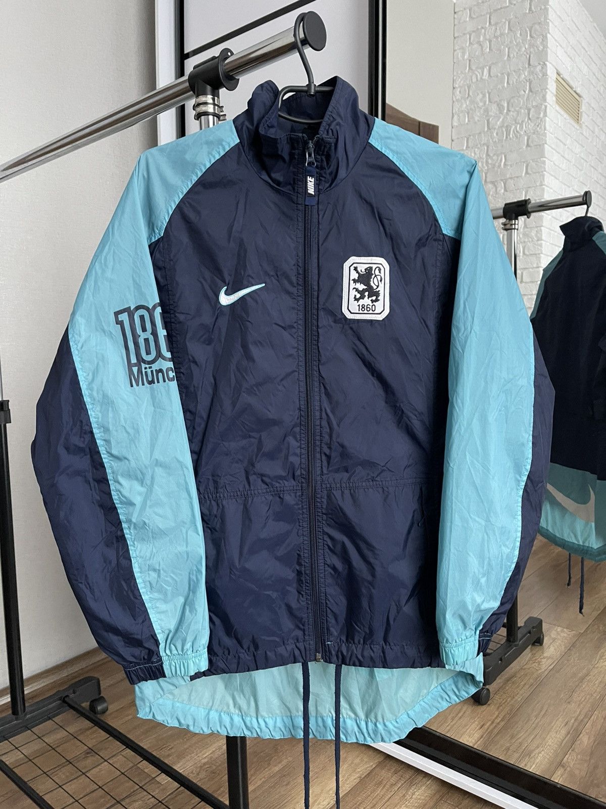 Vintage Nike TSV 1860 Munich Soccer Zip Jacket 90s