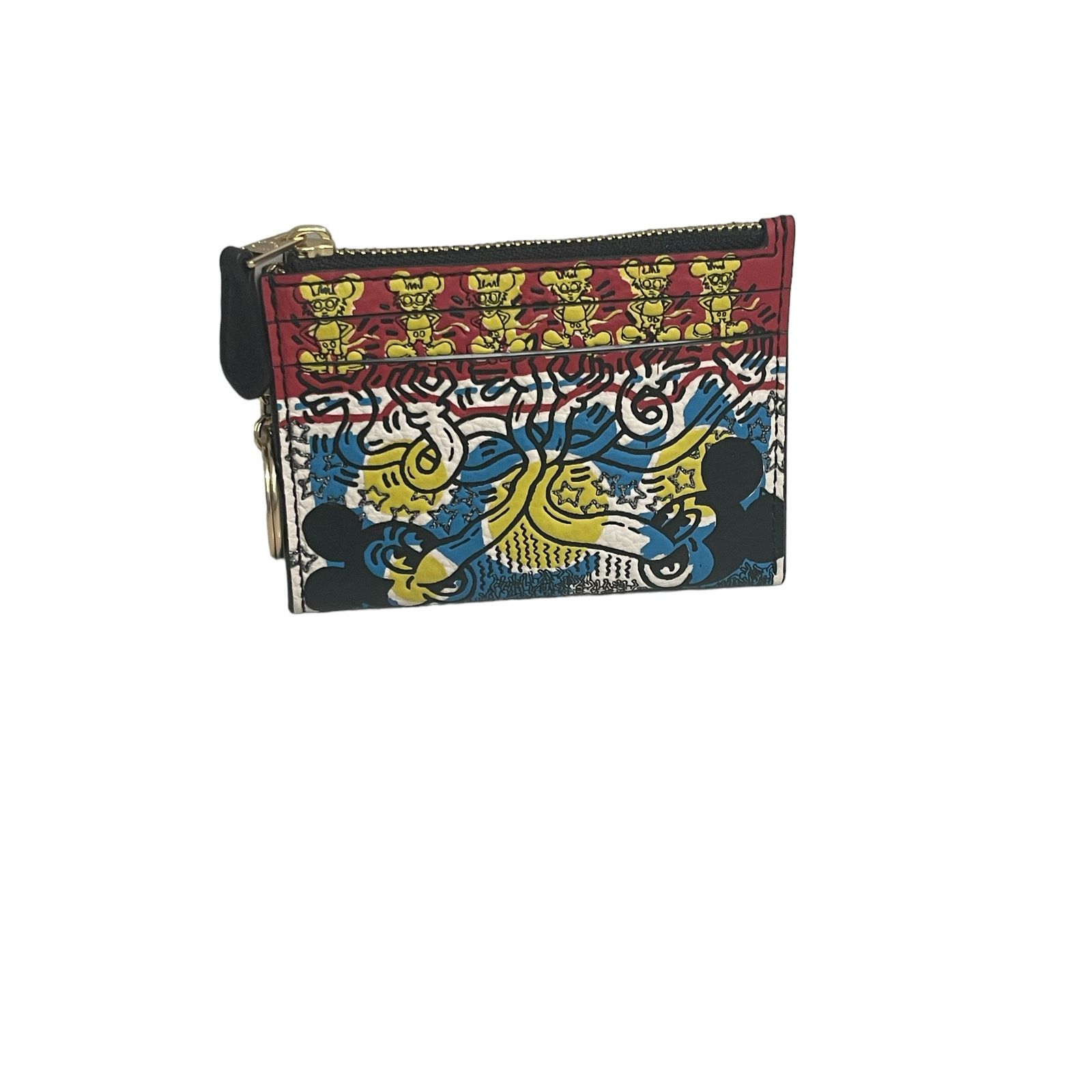 Coach Coach Disney Mickey Mouse X Keith Haring Mini Skinny Id Size ONE SIZE - 6 Thumbnail