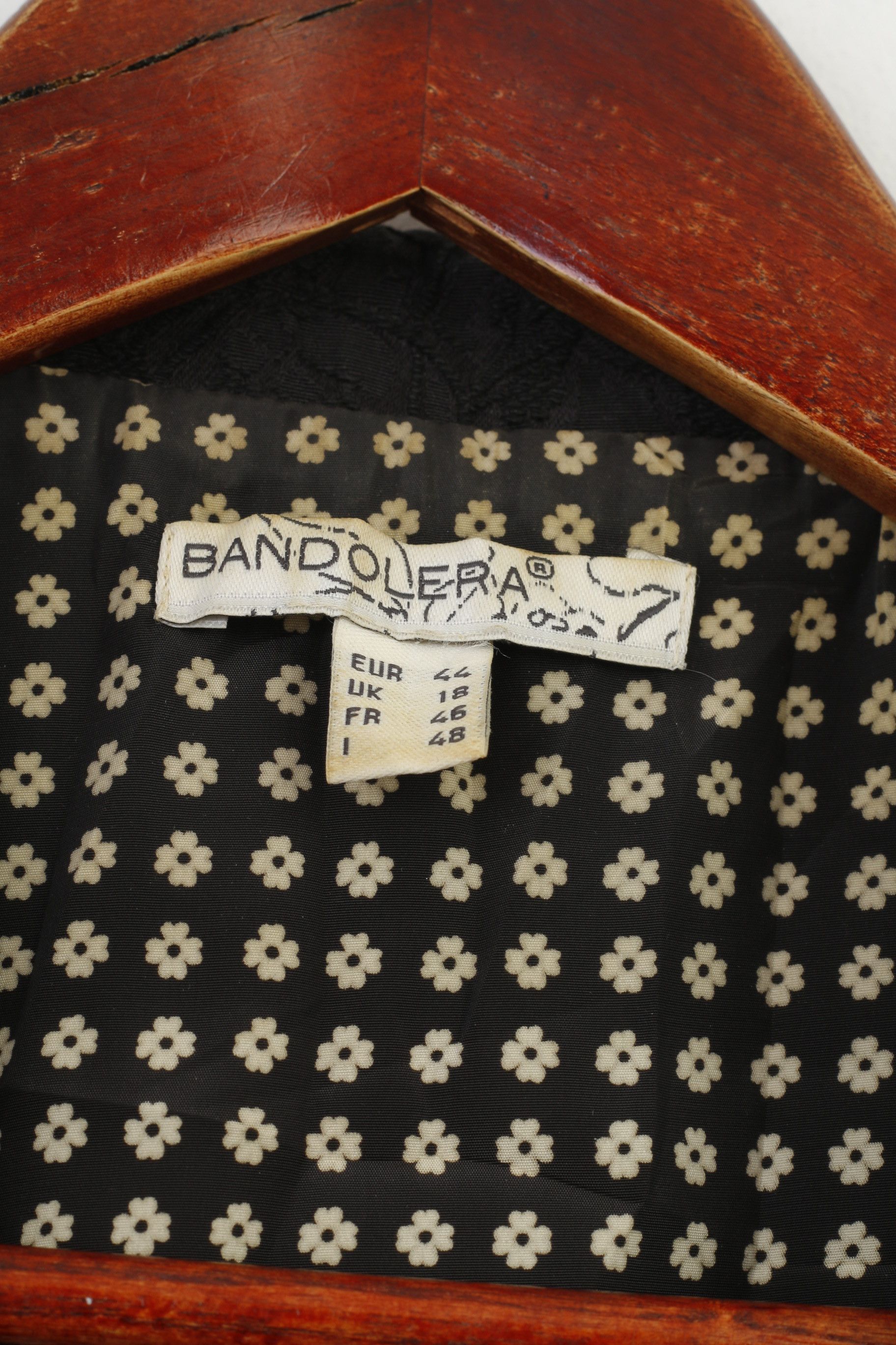 Vintage Bandolera Women 44 XL Vest Double Breasted Flower 10954 Size XL / US 12-14 / IT 48-50 - 5 Thumbnail