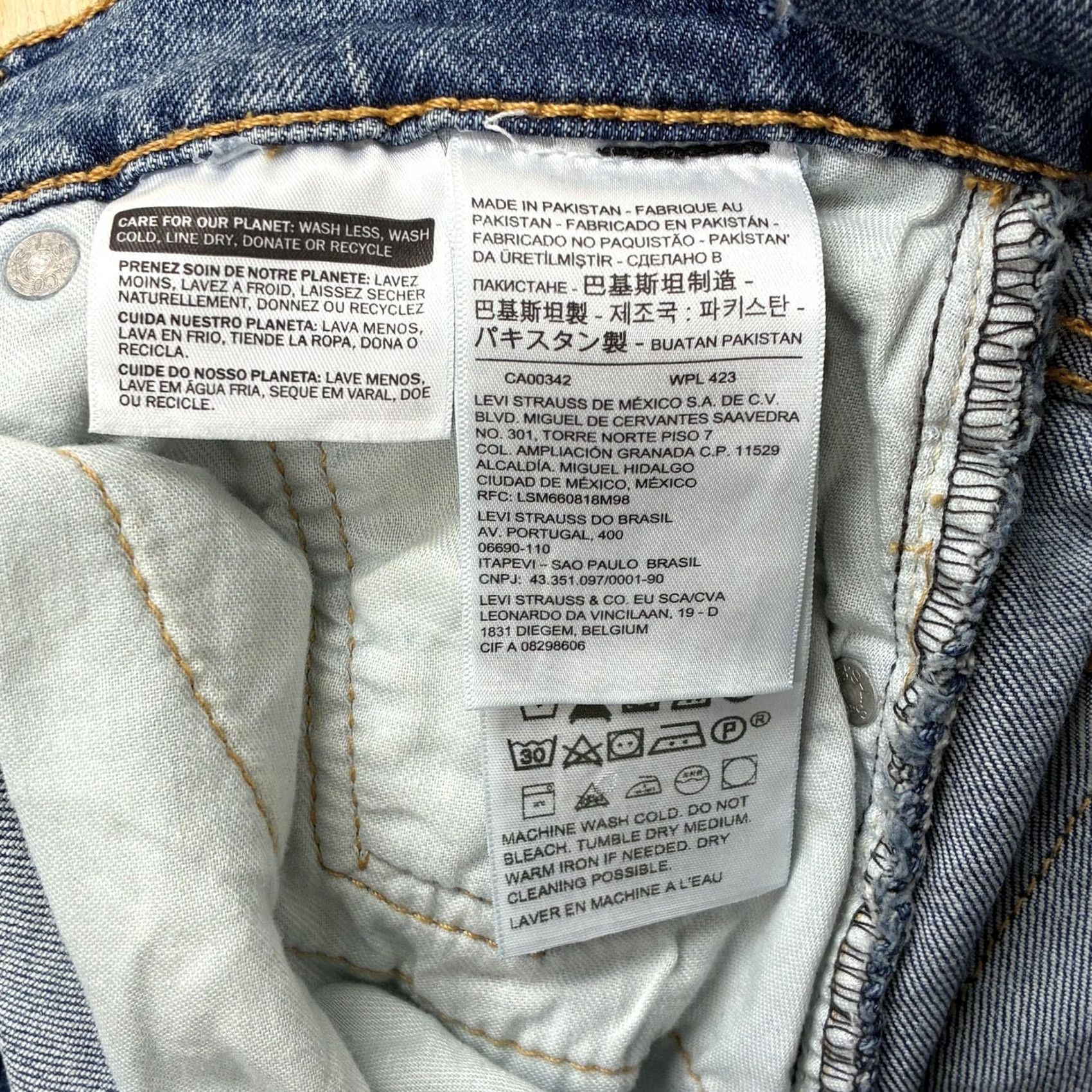 Levi's Levi'S 510 Slim Skinny Jeans Men Blue Medium Wash - Pre-Owned Size US 30 / EU 46 - 4 Thumbnail