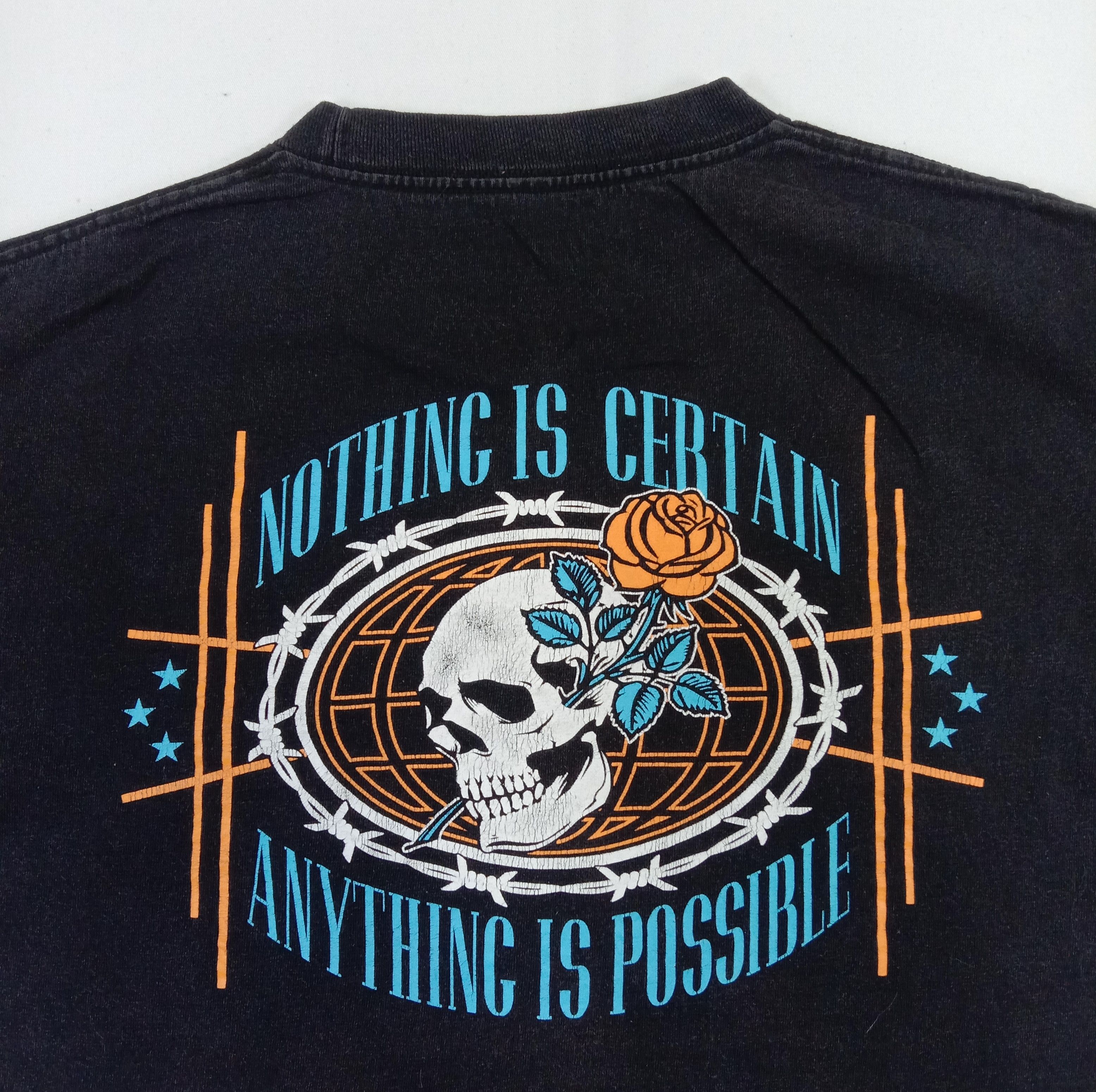Empyre Vintage Empyre Skull Rose T Shirt Size US M / EU 48-50 / 2 - 2 Thumbnail