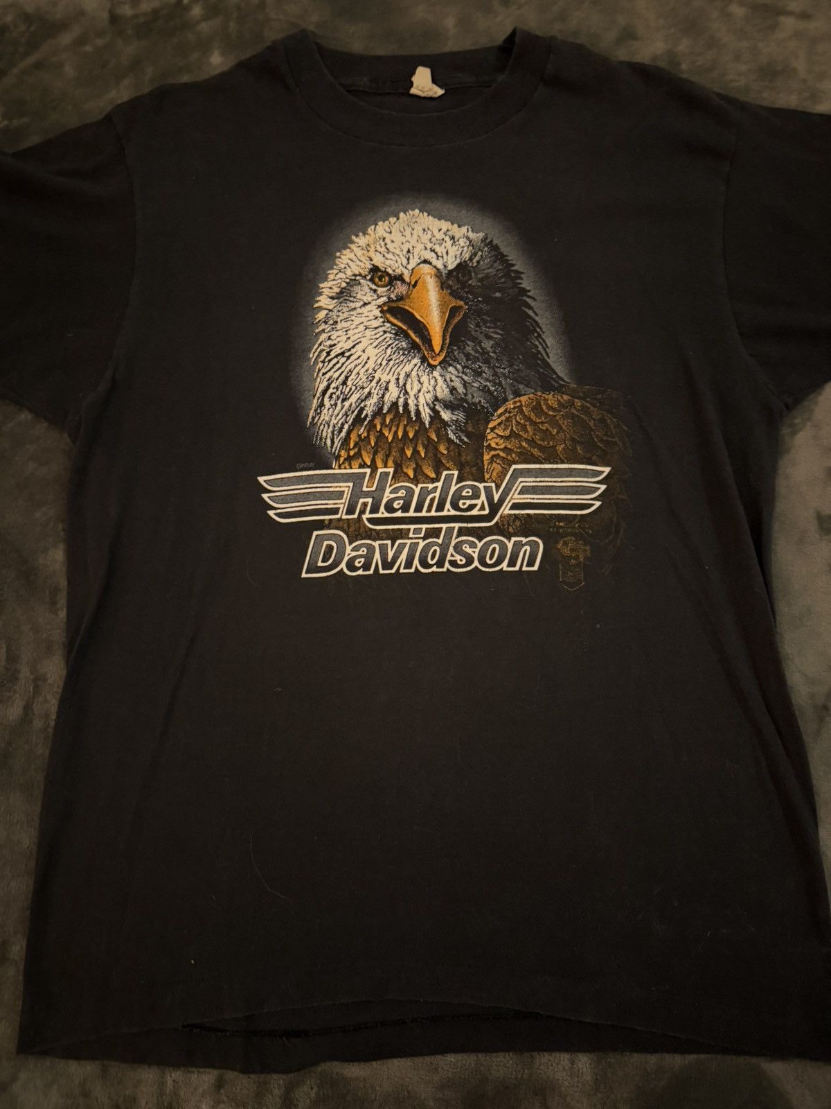 Harley Davidson 80s grail 3d emblem harley davidson Big eagle front w/ back Size US XL / EU 56 / 4 - 1 Thumbnail