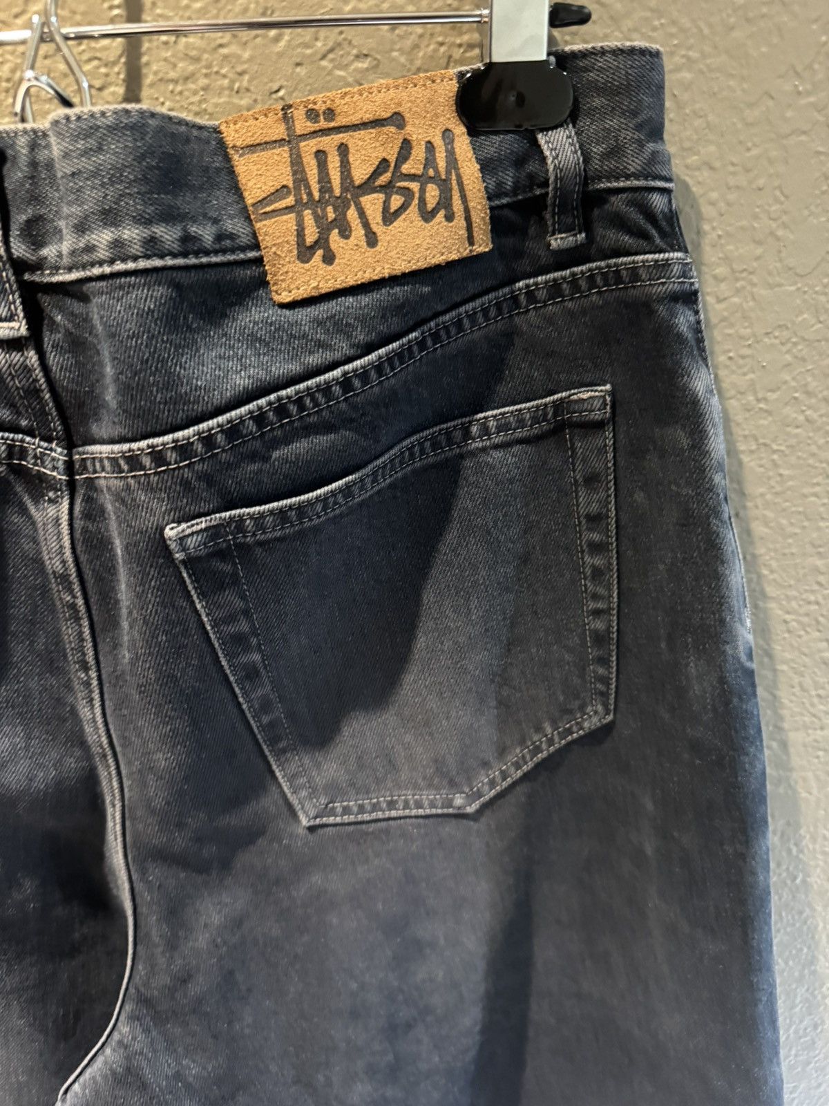 Stussy Stussy Vintage Dirty Blue Wash Big Ol’ Denim Baggy Wide Pant Size US 32 / EU 48 - 10 Thumbnail