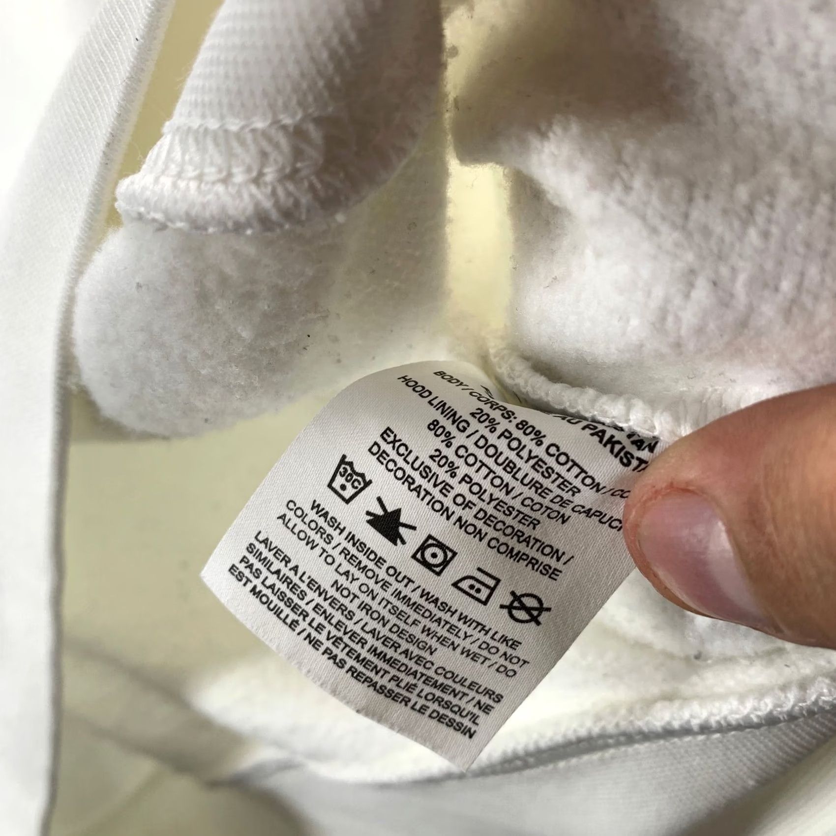 Nike Nike Center Swoosh Hoodie Sweatshirt Mens Medium White Fleece Hooded Pullover Size US M / EU 48-50 / 2 - 7 Thumbnail