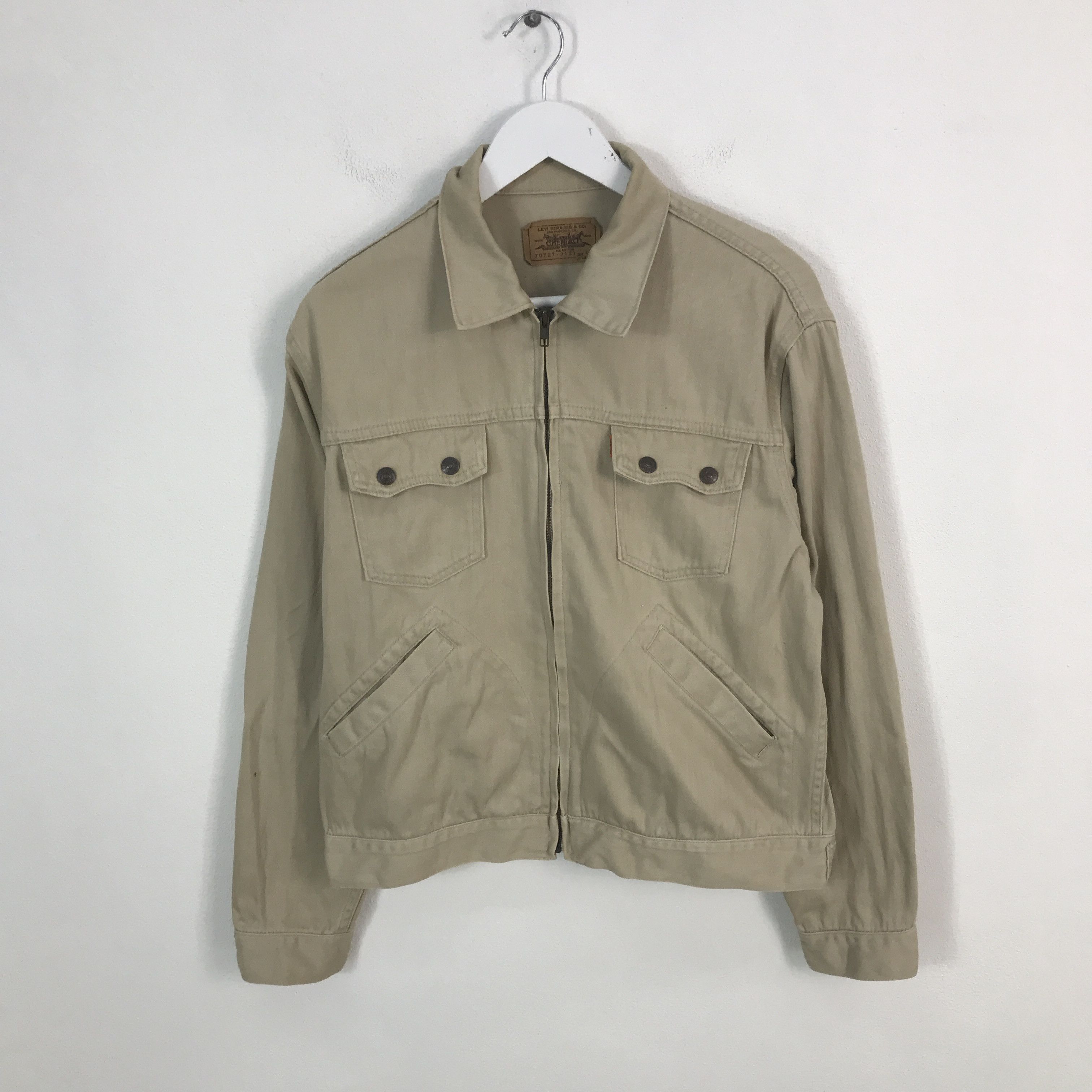 Levi's × Levi's Vintage Clothing Vintage Levis Oren Tag zipper khaki Jacket Size US L / EU 52-54 / 3 - 1 Thumbnail