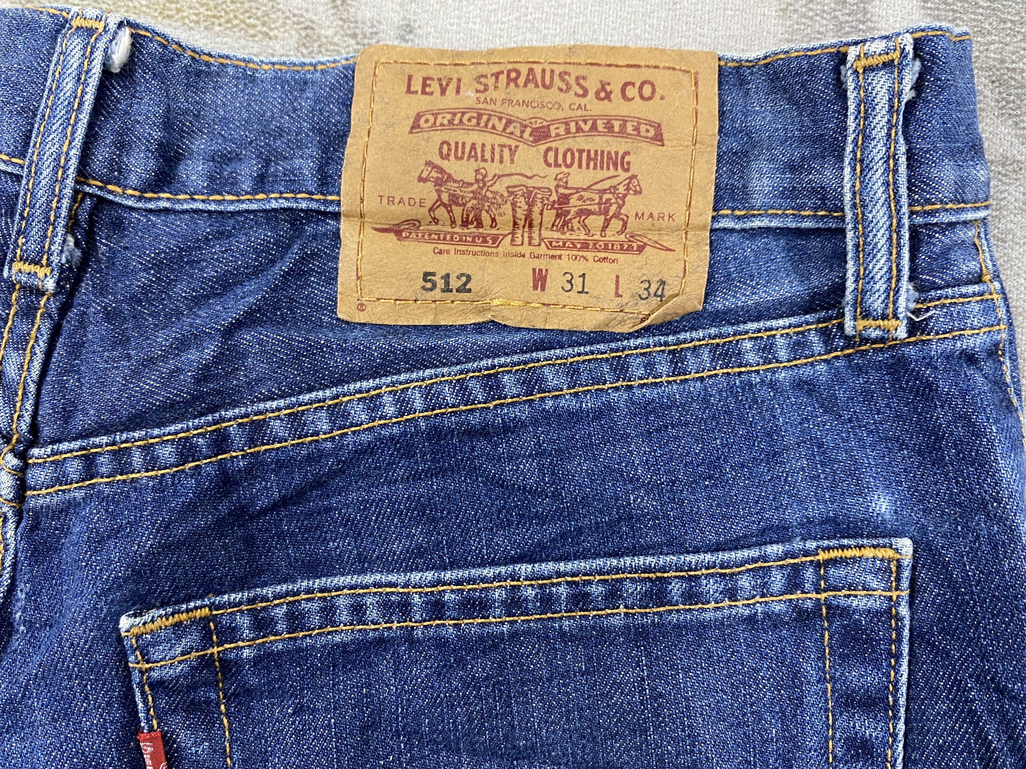 Levi's Vintage Levi's 512 Faded Blue Jeans 30x27.5 Denim-JN3871 Size US 30 / EU 46 - 10 Thumbnail