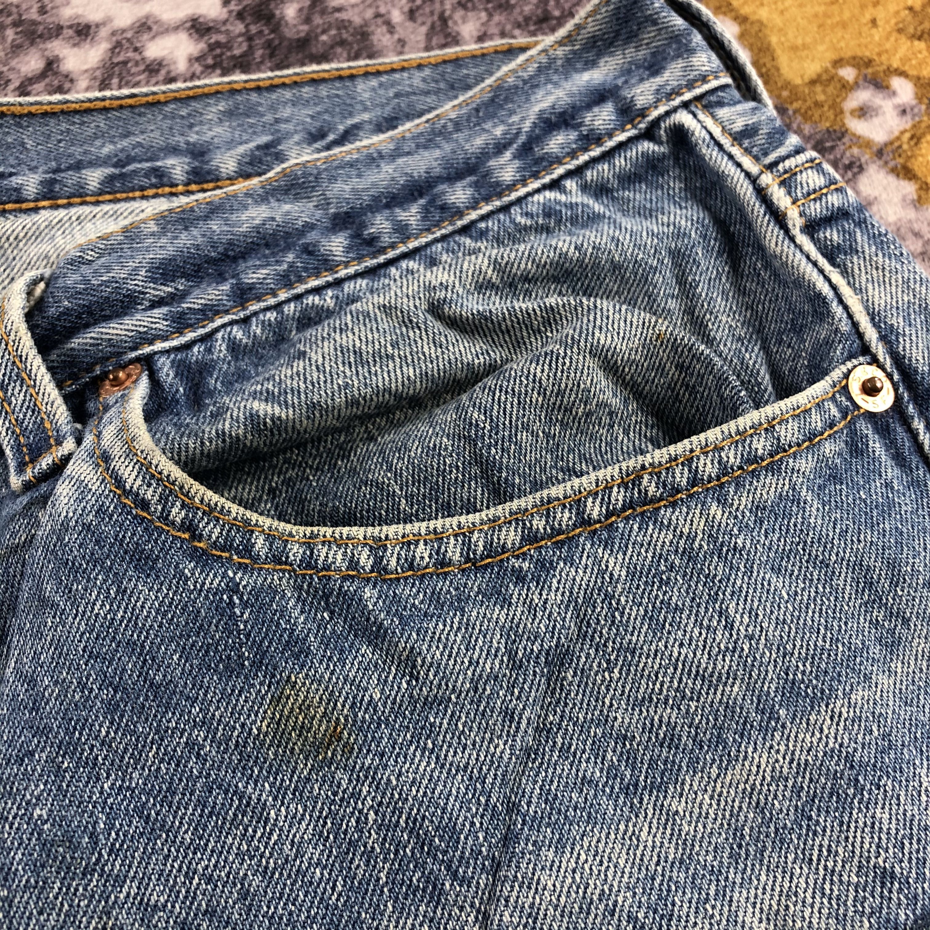 Levi's × Vintage 90s Vintage Blue Wash Levis 501 Jeans-JM3056 Size US 34 / EU 50 - 10 Thumbnail