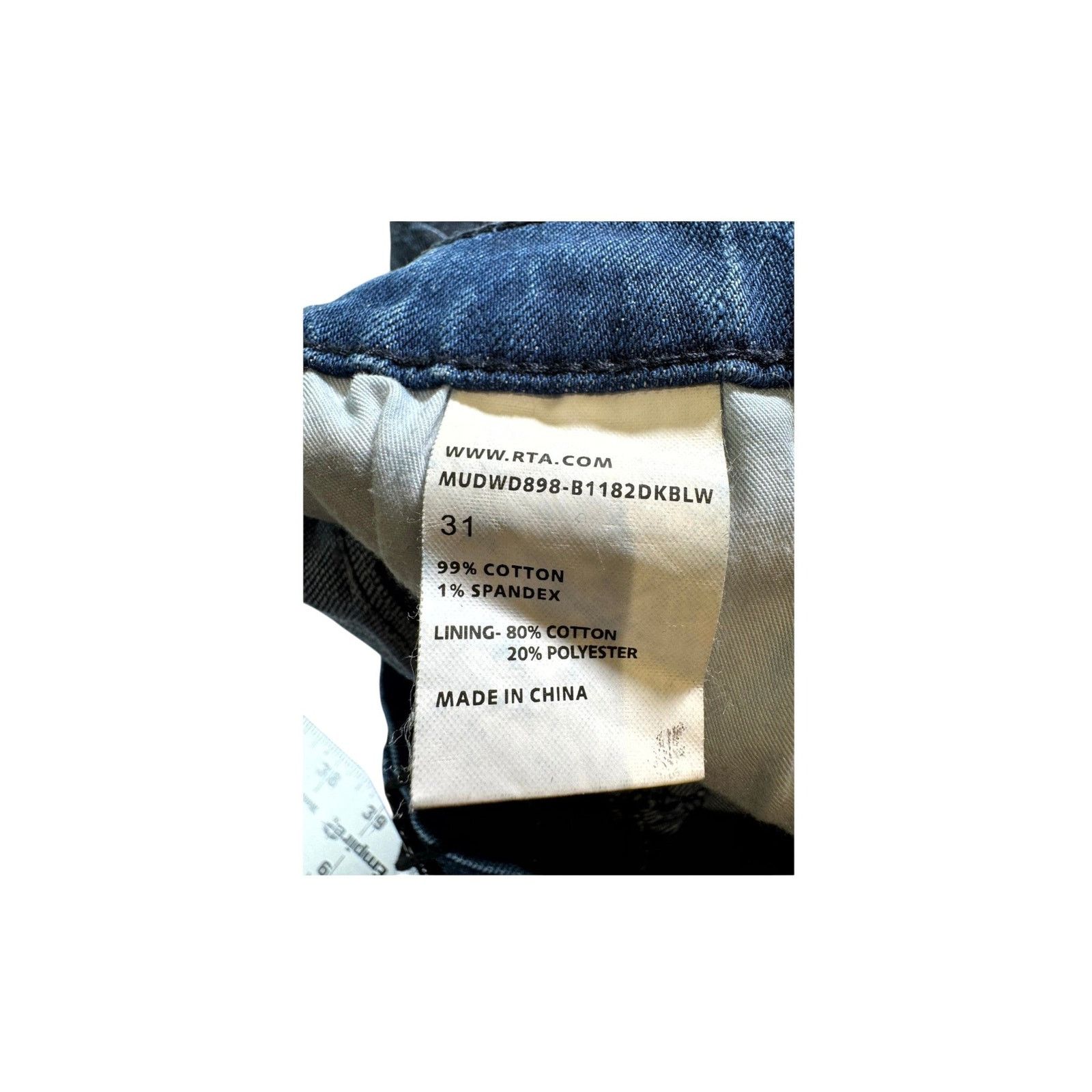 Rta RTA Deep Classic Black Jeans Size US 31 - 5 Thumbnail