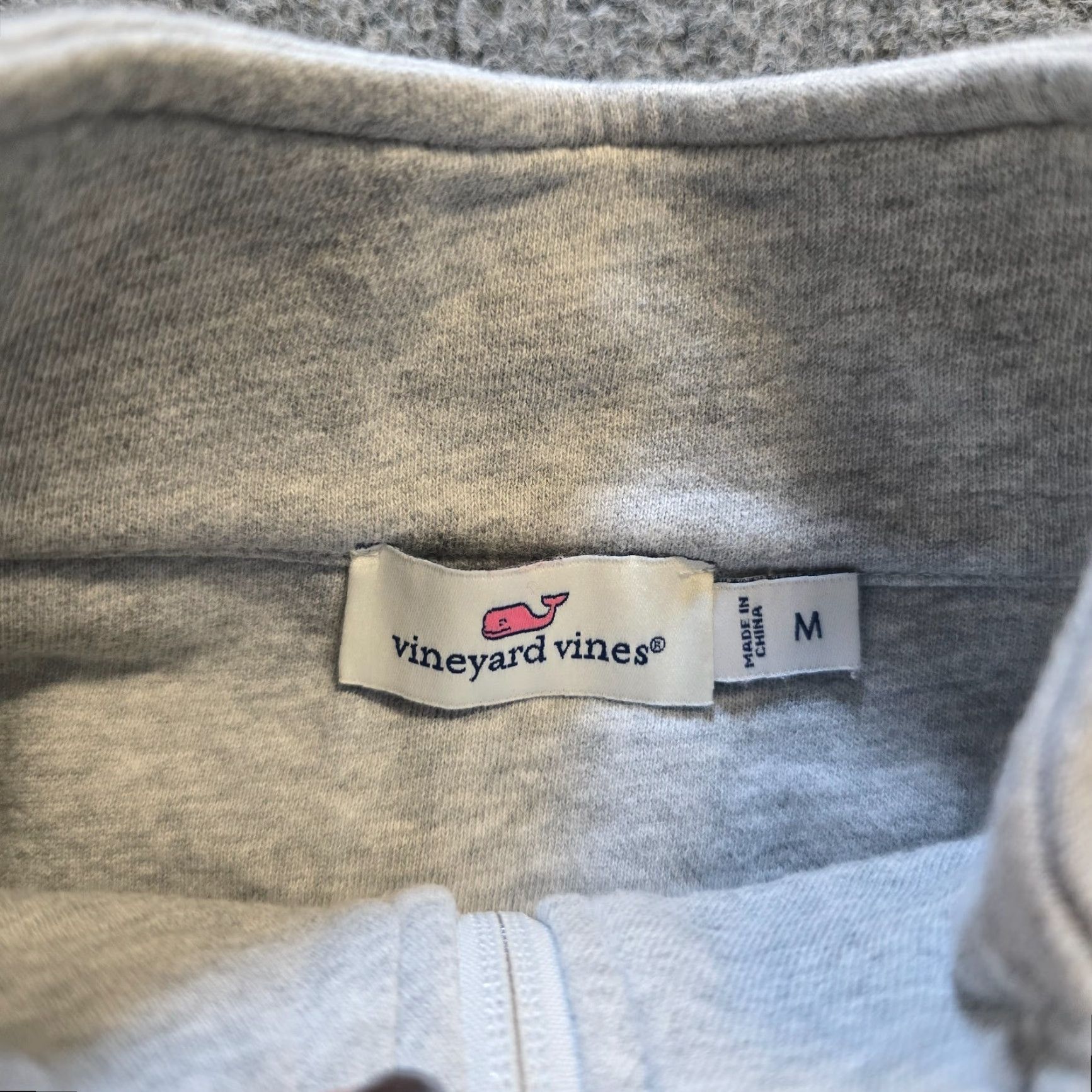 Vineyard Vines Vineyard Vines Sweater Women Medium Gray Plaid 1/4 Zip Long Sleeve Casual Preppy Size M / US 6-8 / IT 42-44 - 5 Thumbnail