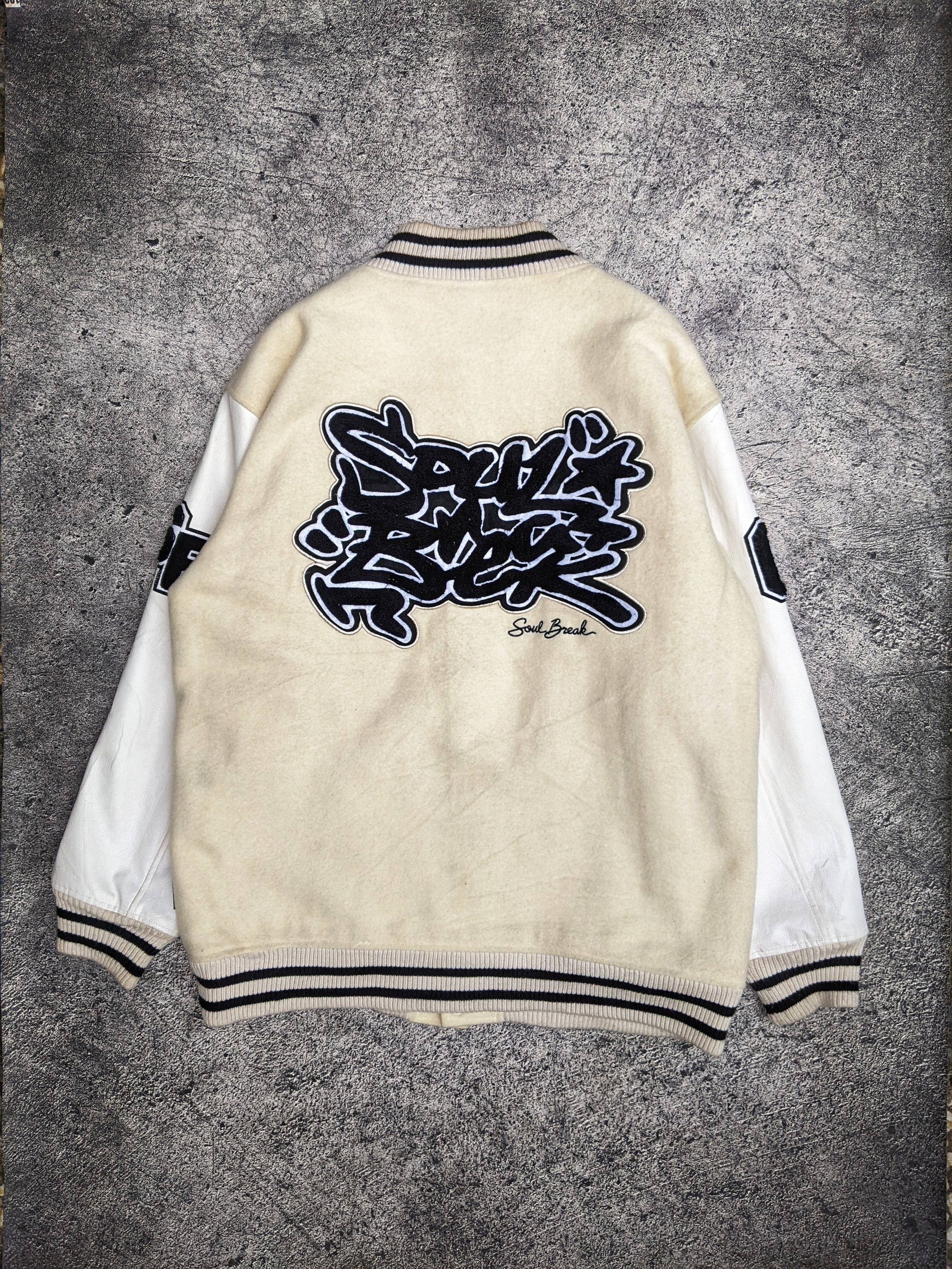 Vintage Soul Break Ovesize Varsity Jacket Size US XL / EU 56 / 4 - 2 Thumbnail