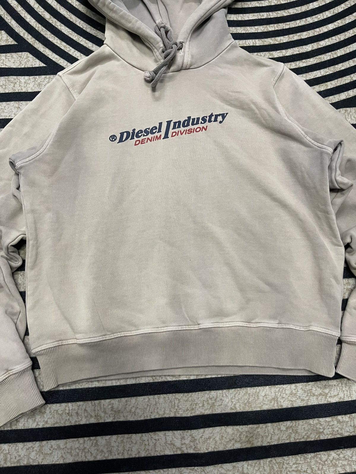 Diesel VINTAGE Y2K DIESEL INDUSTRY DENIM DIVISION FADED HOODIE Size S / US 4 / IT 40 - 3 Thumbnail