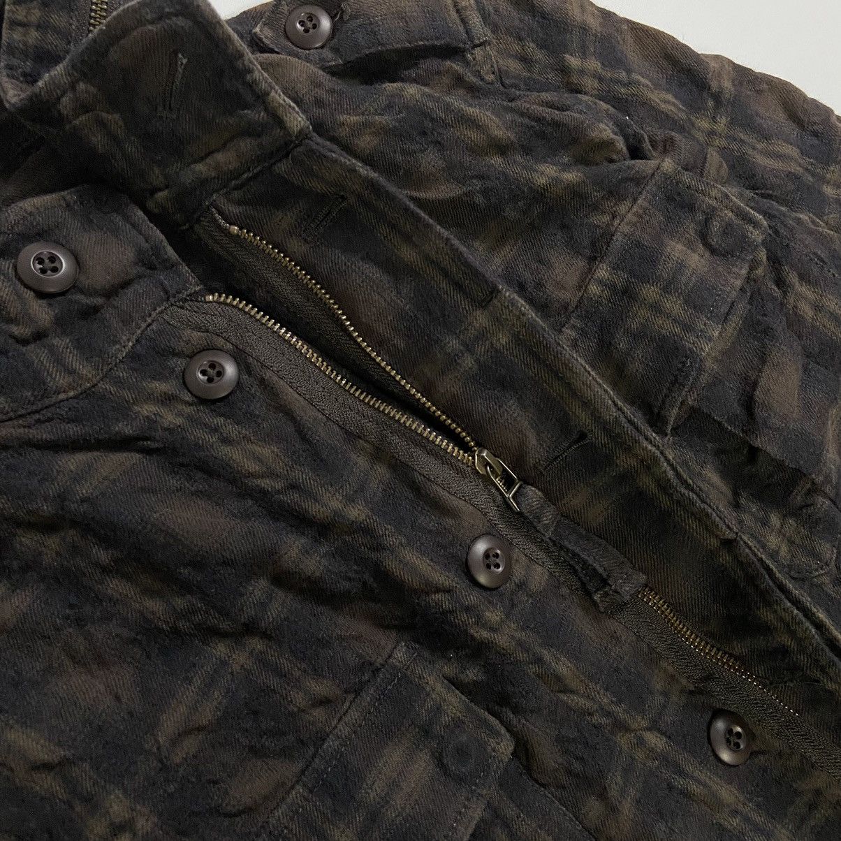 Beams Plus BEAMS Plaid Military Style Zip Button Size US M / EU 48-50 / 2 - 4 Thumbnail