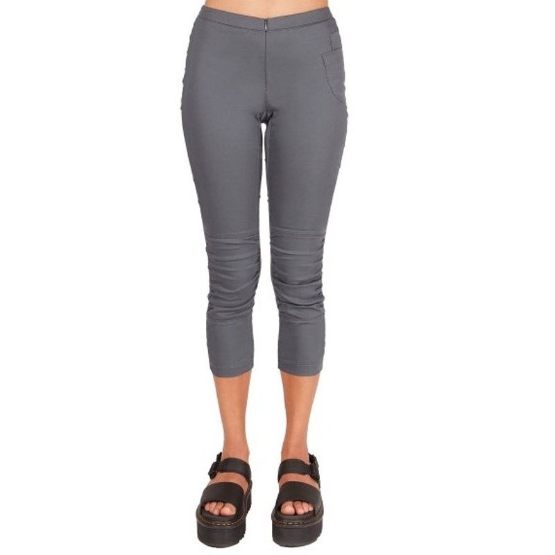 Other Porto Blue Gray Ruched Capri Pants Size 0 Size 25" / US 0 / IT 36 - 1 Thumbnail